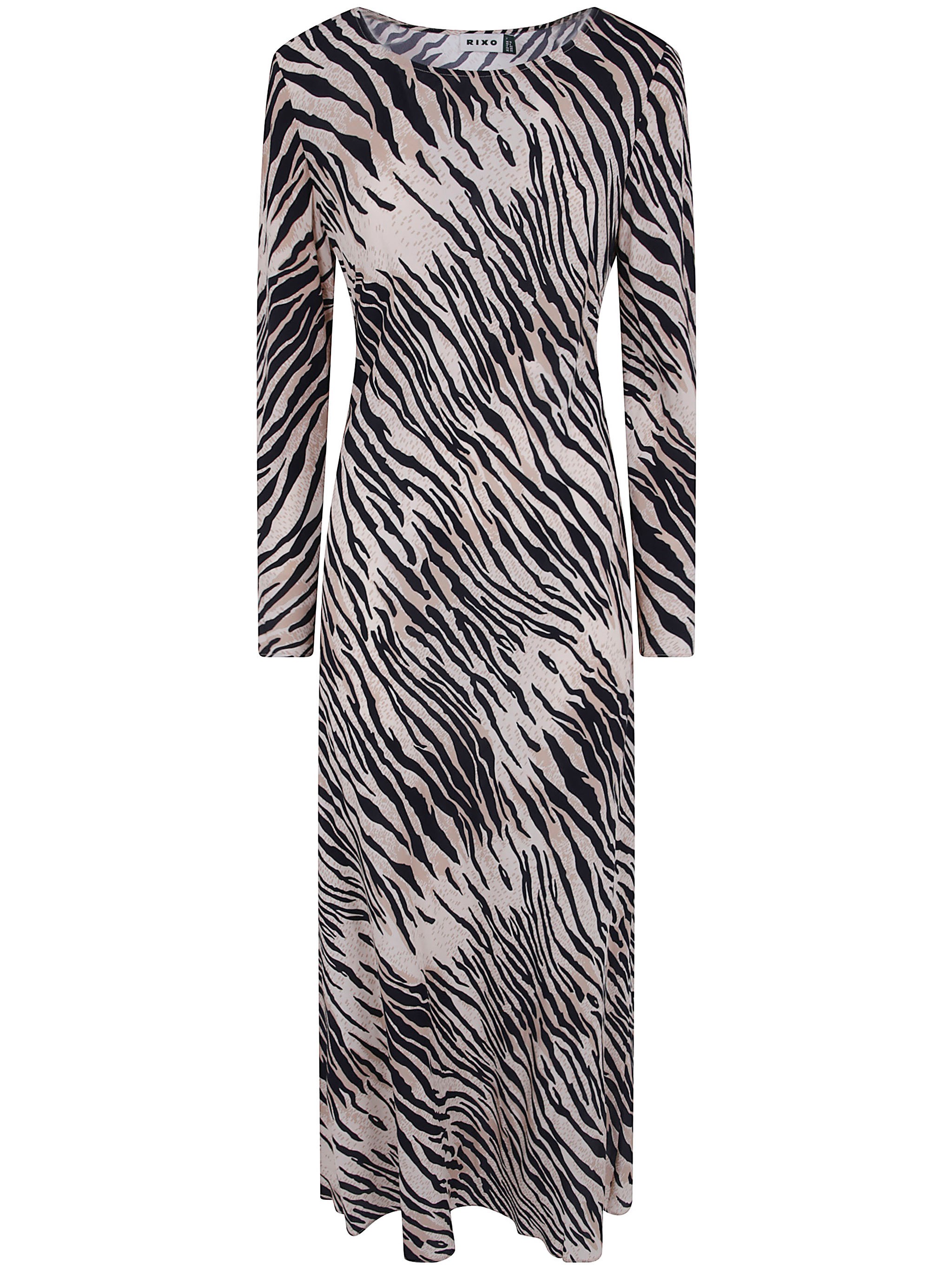 RIXO Printed Dress "Amal"
