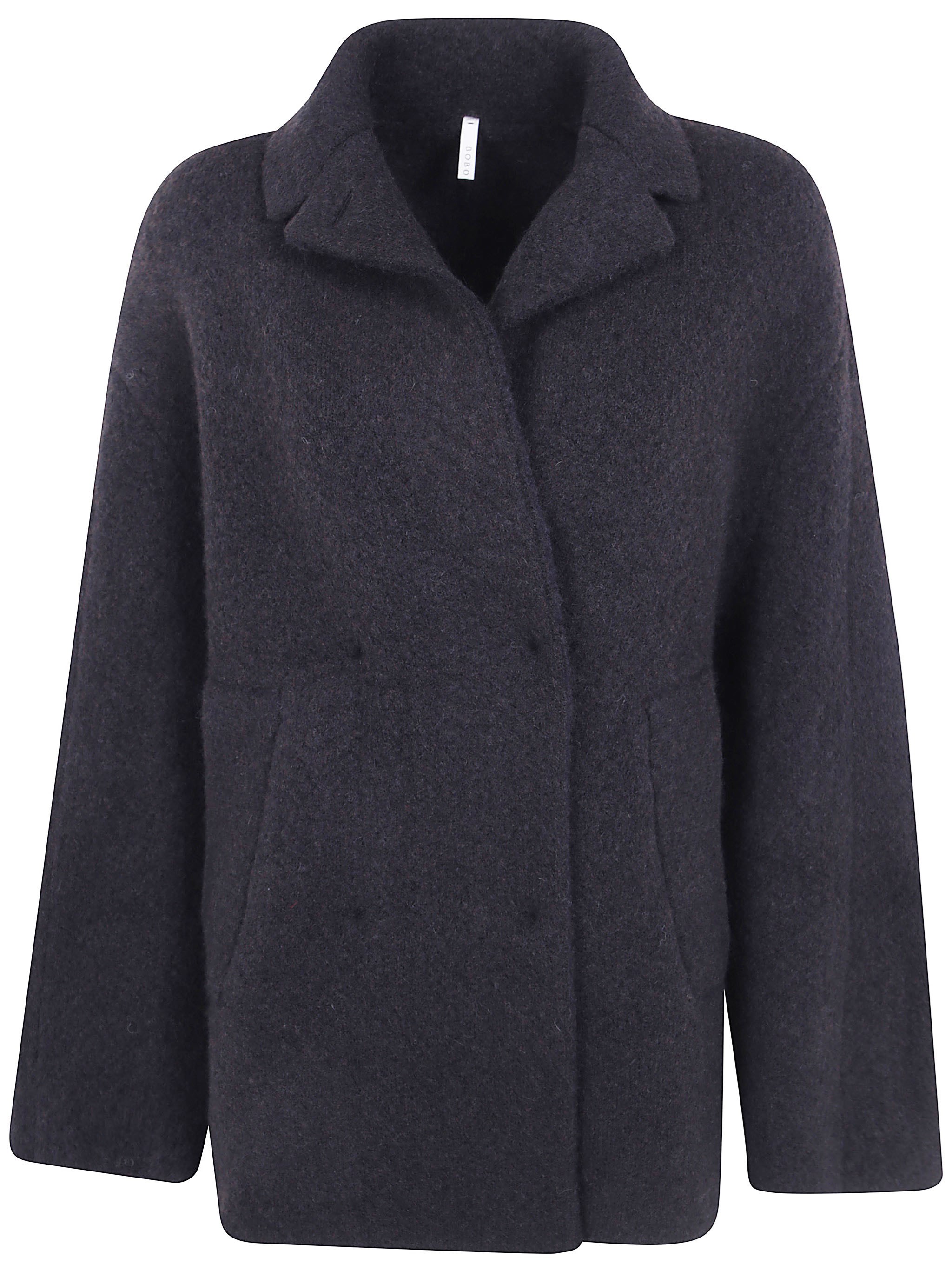 Boboutic Double-breasted Jacket "bob`s Coat" In Black