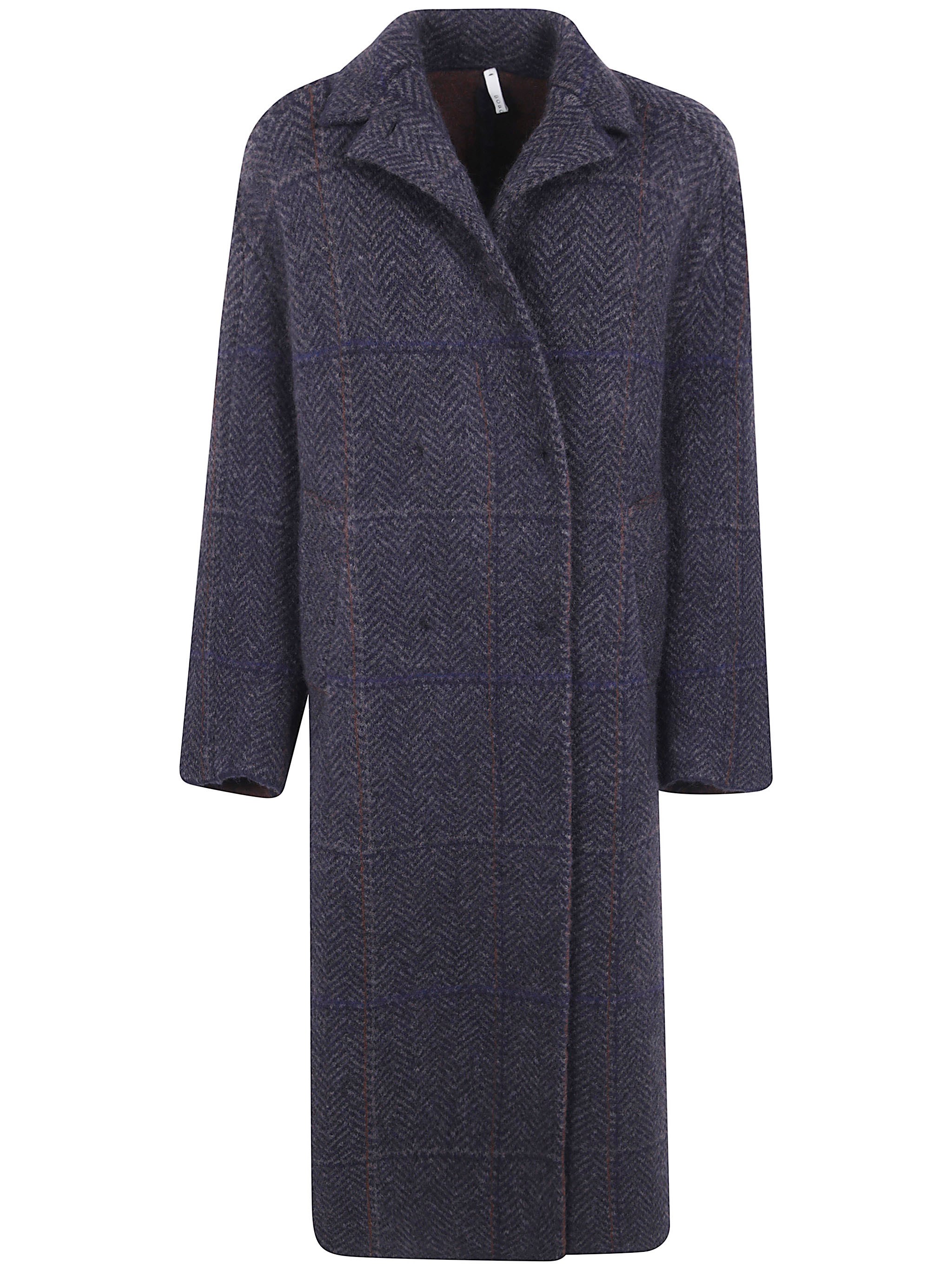Boboutic Double-breasted Coat "spina" In Blue