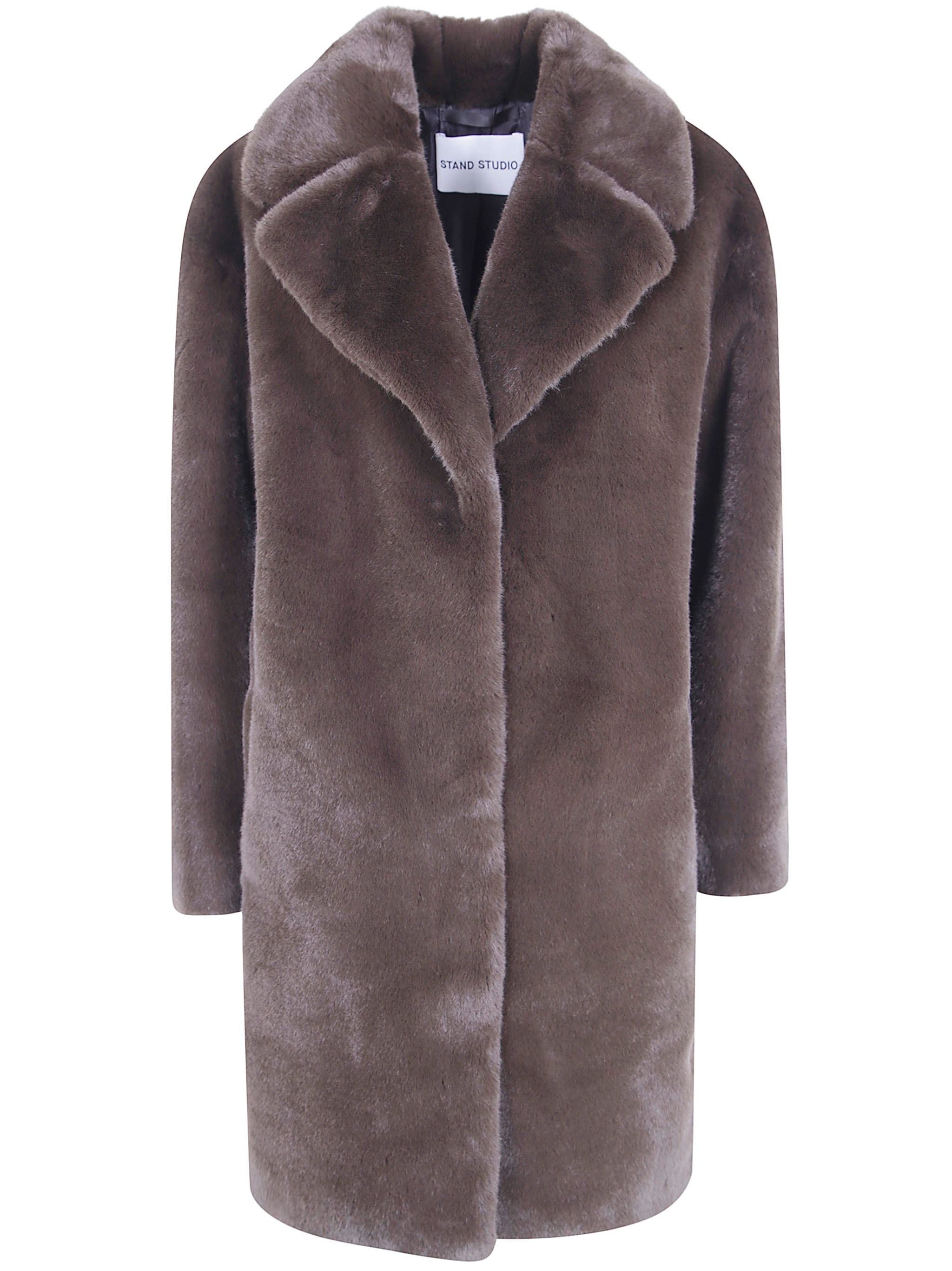 Stand Studio Teddy Coat "camille" In Brown