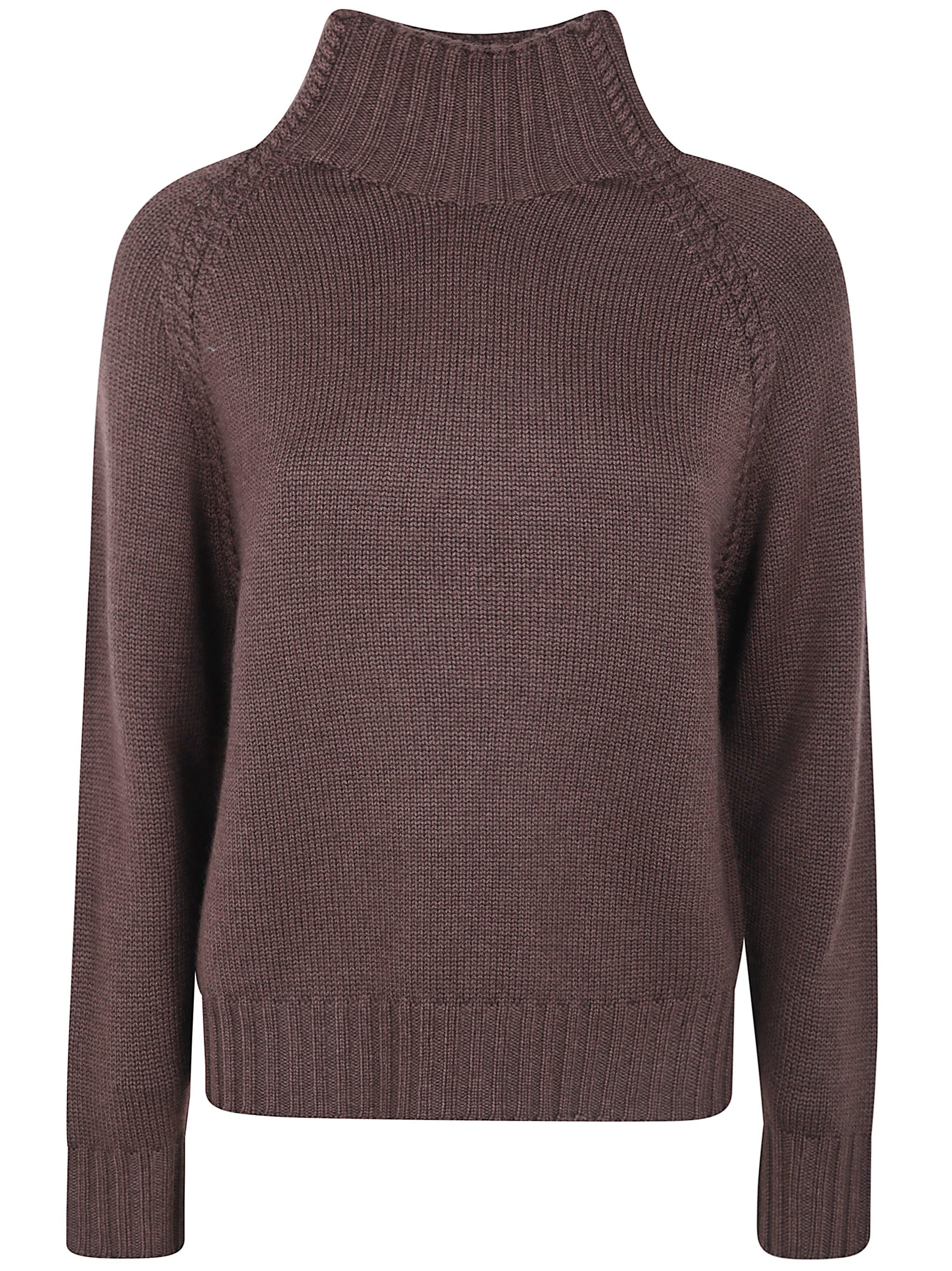 Rosso Puro Long Sleeve Turtleneck Sweater