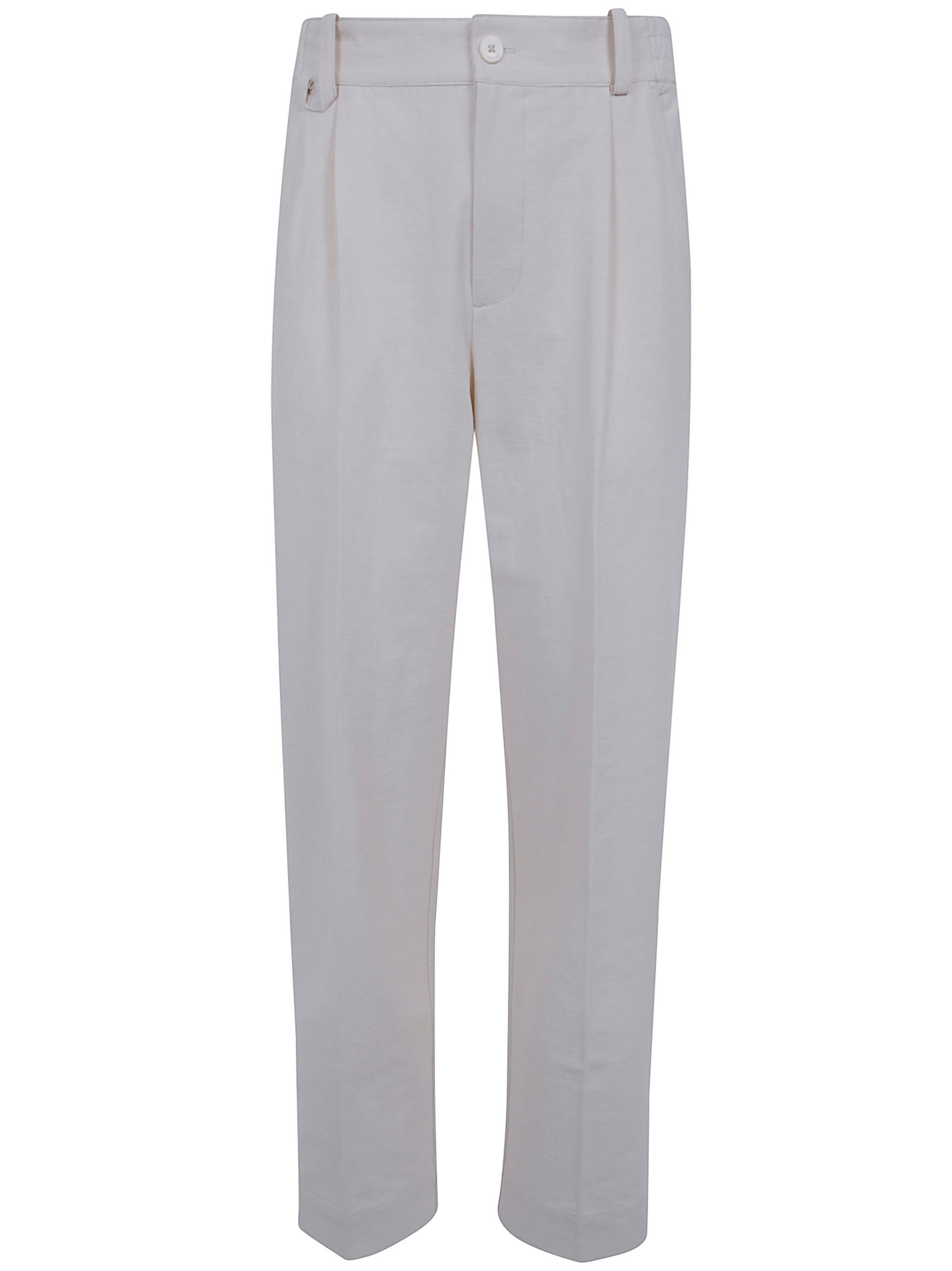 JACQUEMUS Trousers Off-White “Le Pantalon Croisiere”