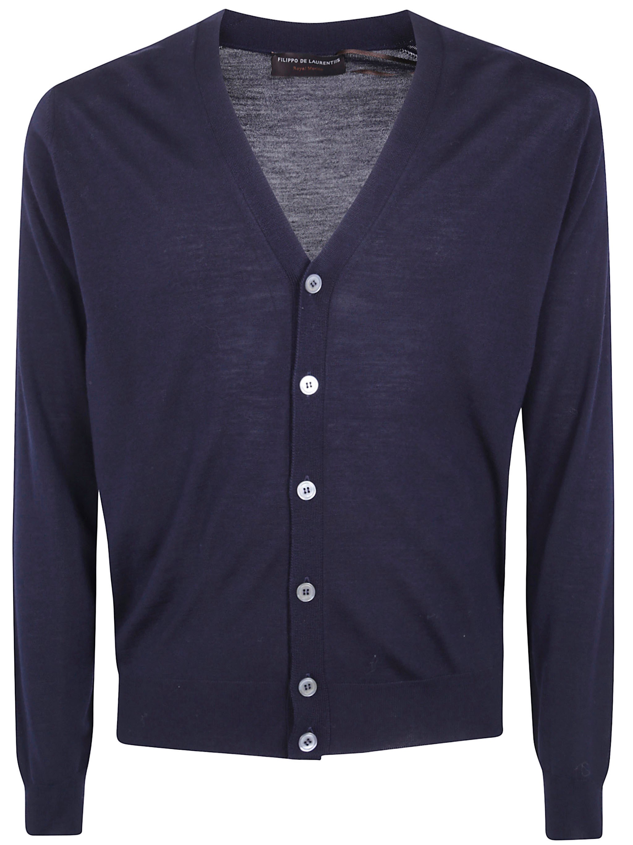 FILIPPO DE LAURENTIIS Sweater V-Neck "V Neck Cardigan Sweater"