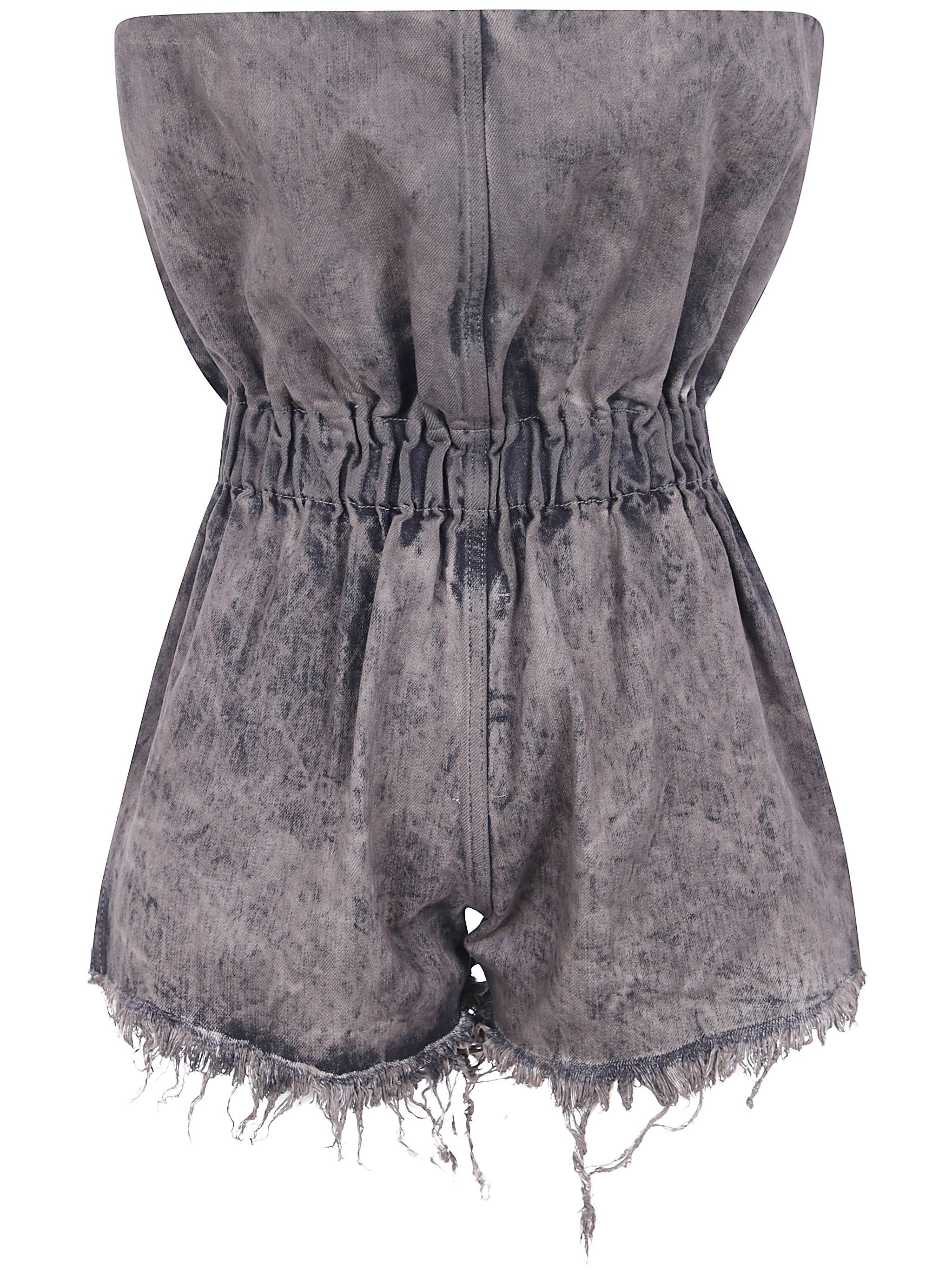 Rick Owens Jeans Denim Crater Shorts