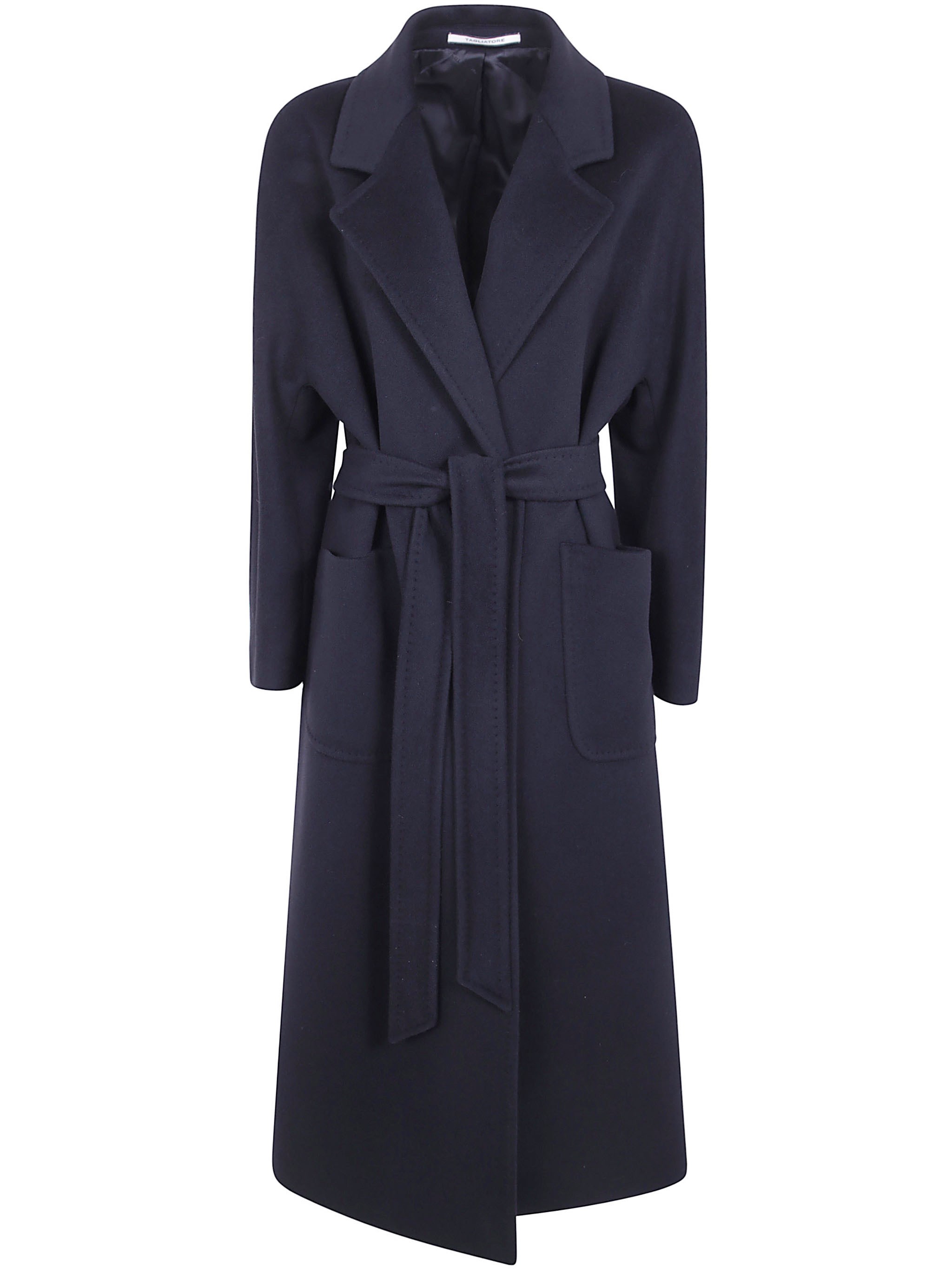 Tagliatore Long Coat Shawl Neck “Charlize”