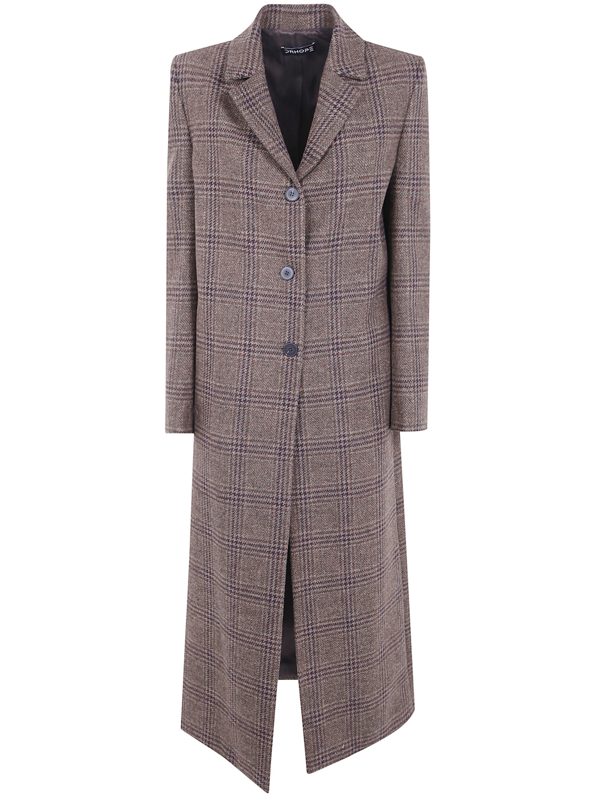 DRHOPE Coat Single-Breasted Long Coat