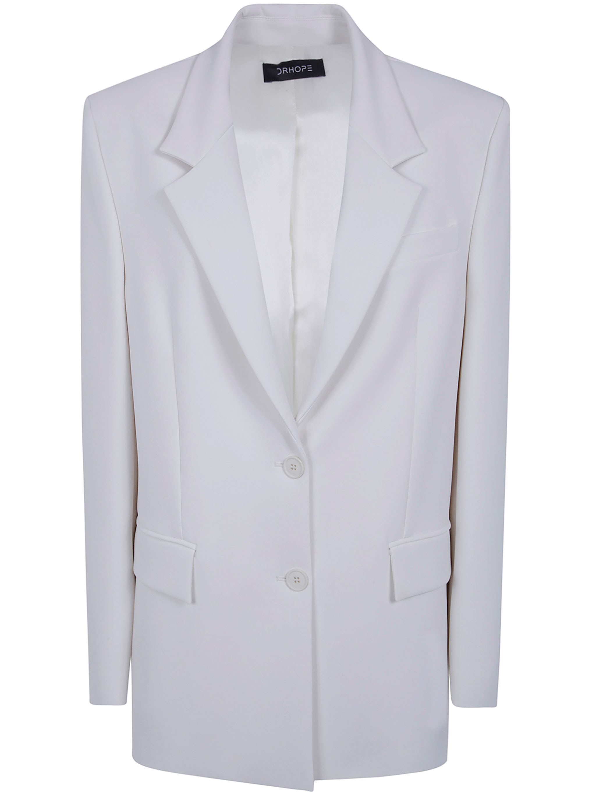 DRHOPE Single-Breasted Jacket Single Breasted Oversized Jacket