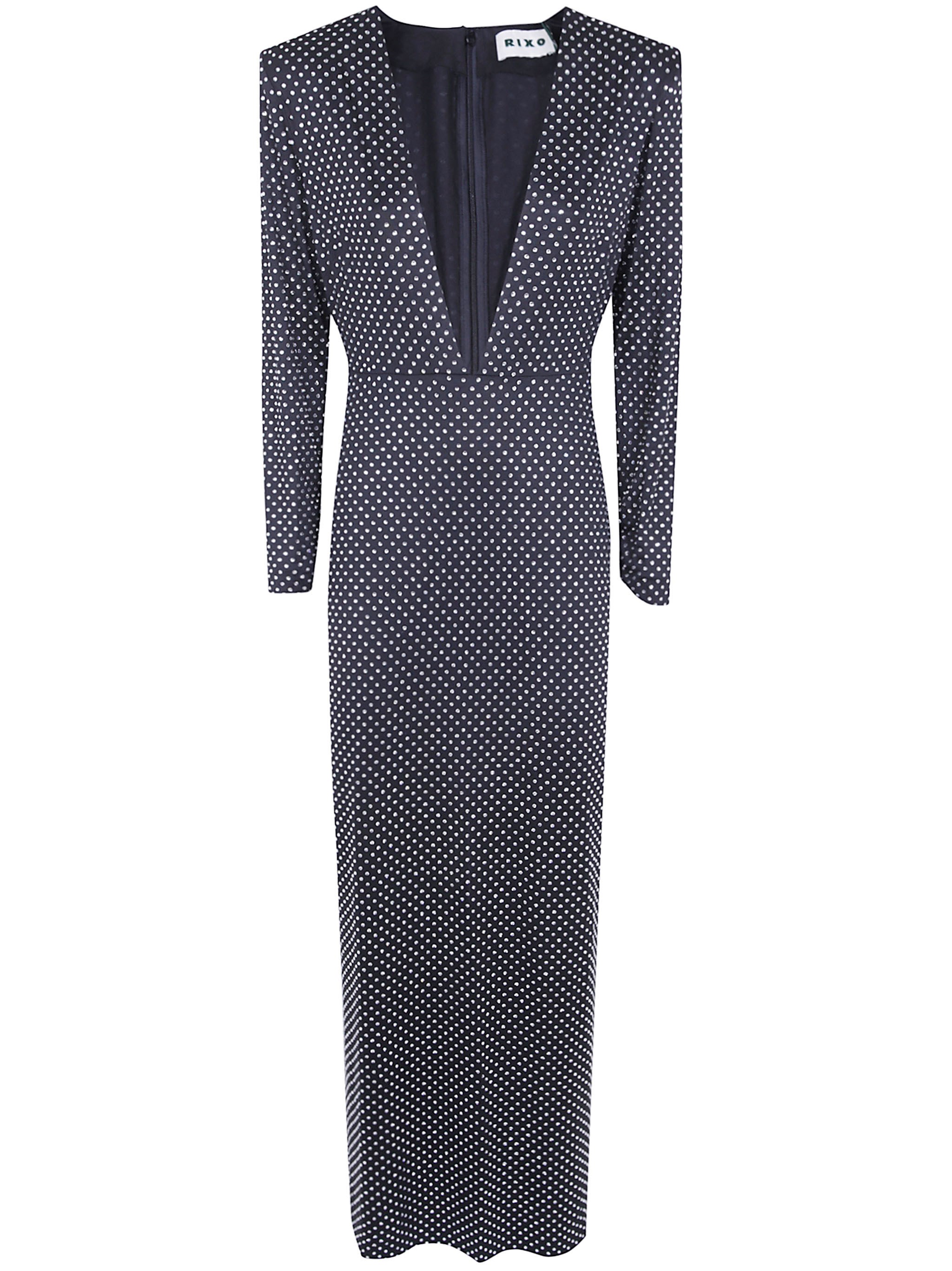 RIXO Dress Crystal Embellishment "Amalia"