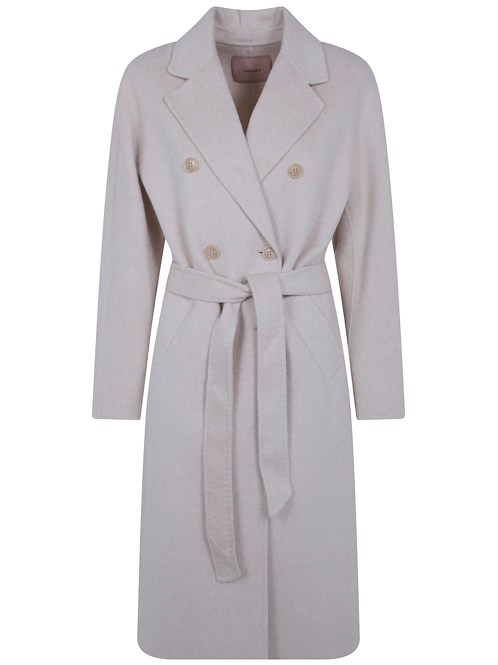 TWINSET Belted Coat "Belted Wrap Coat"