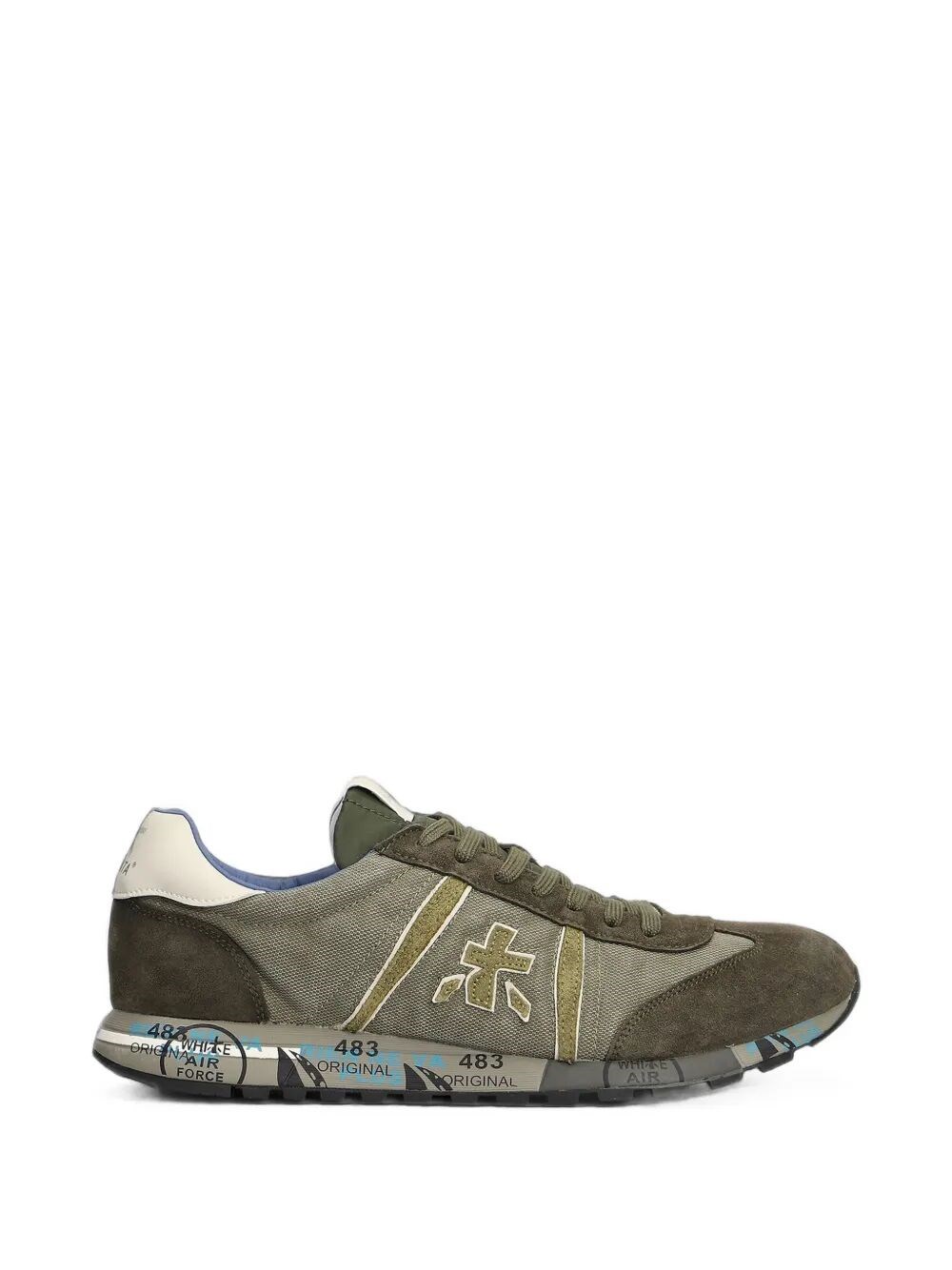 Premiata Sneakers Brown Trainers "lucy" In Green