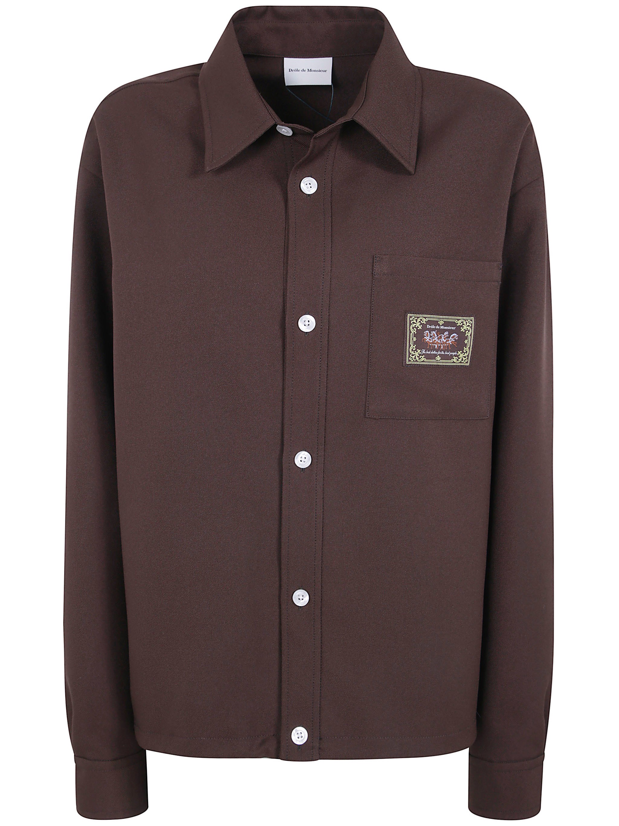Drole De Monsieur Shirt Elasticated “Hem”