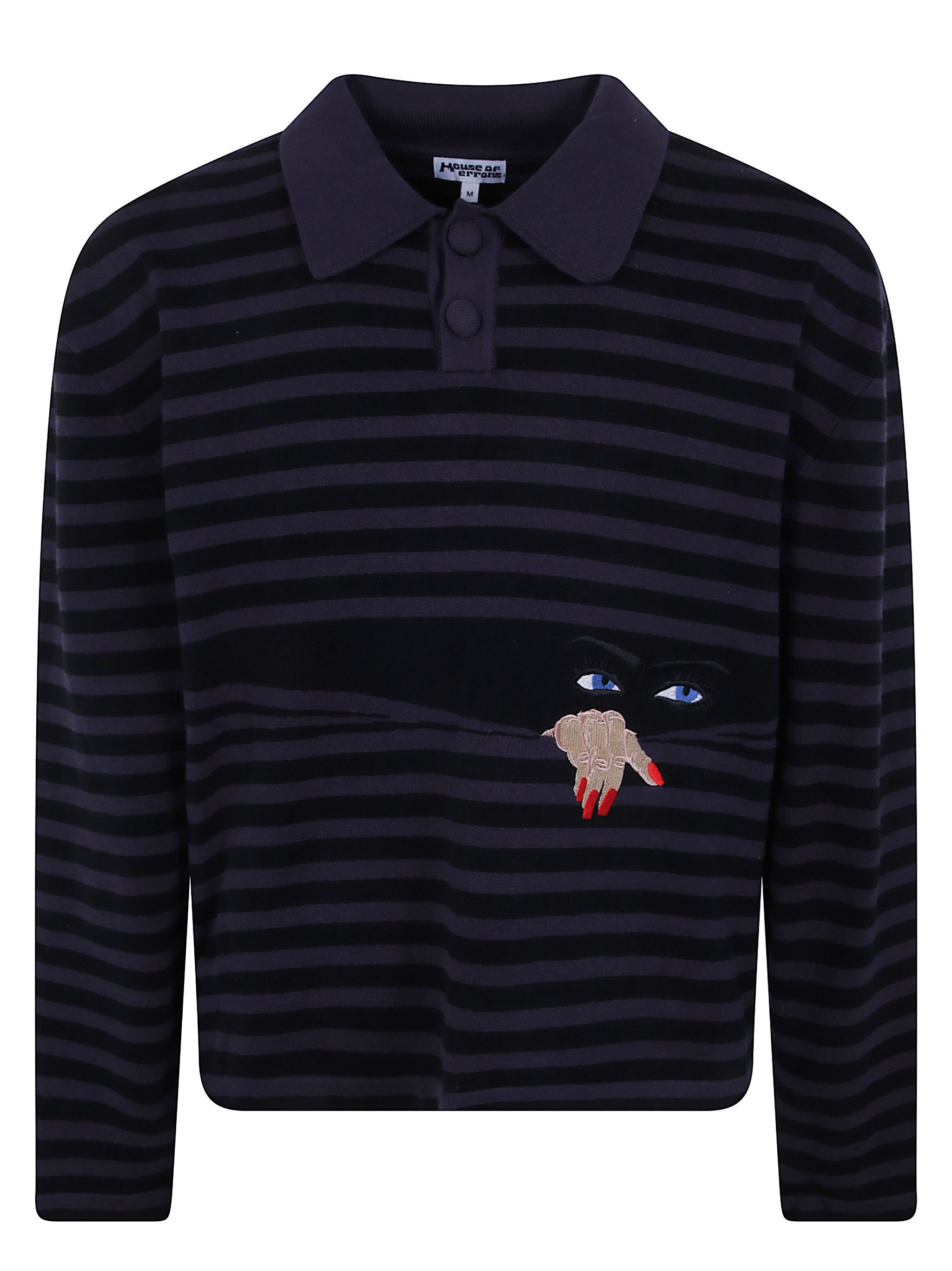 HOUSE OF ERRORS Sweater Knitted "Peeping" Rugby