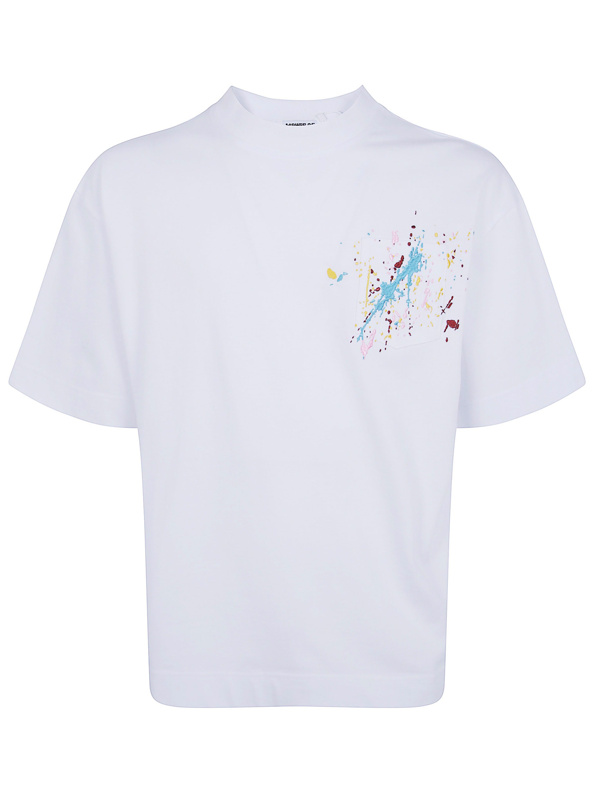 Embroidered "Paint Splatter" T-Shirt