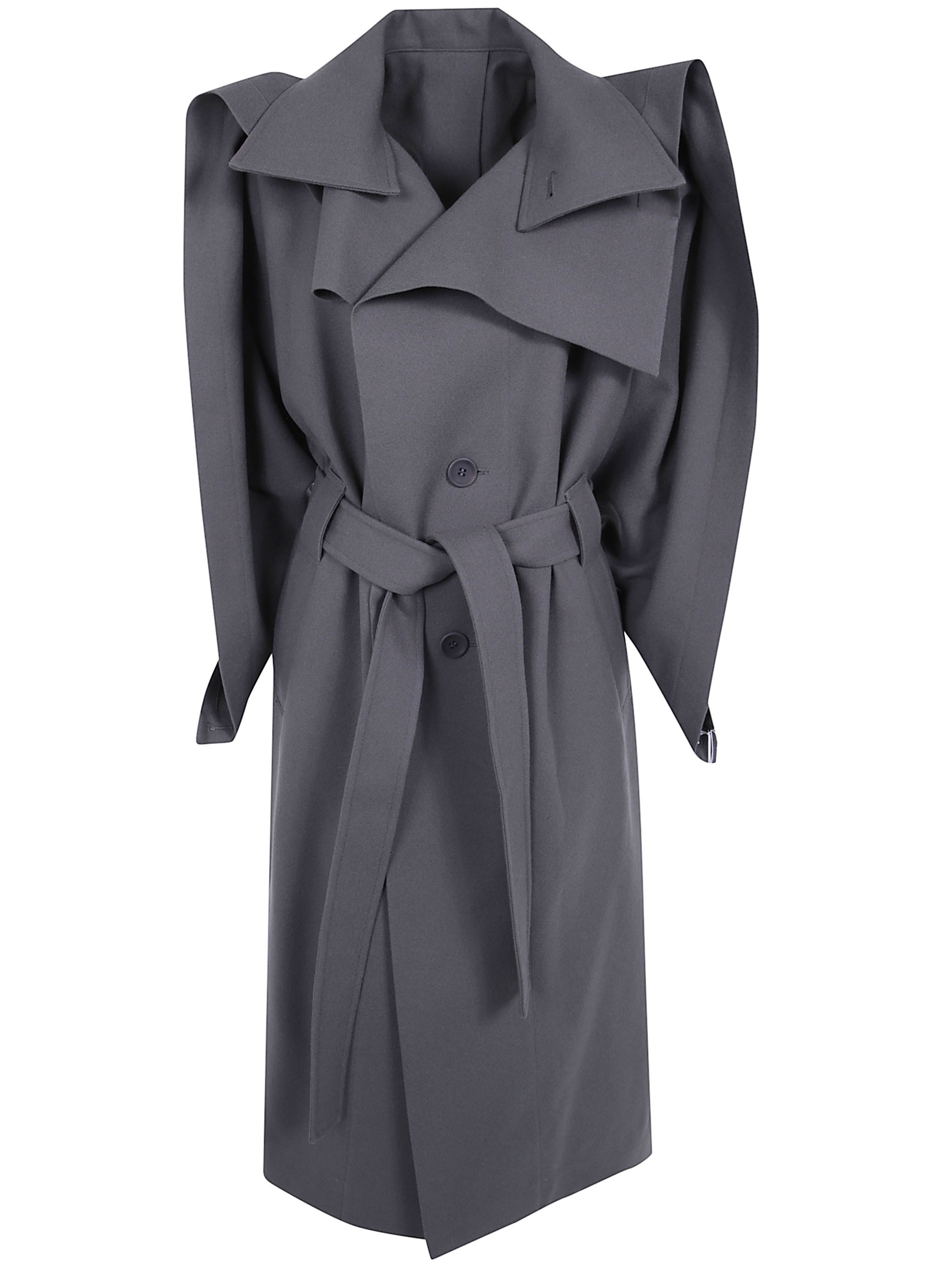 ISSEY MIYAKE Coat Gray “Calligraph”
