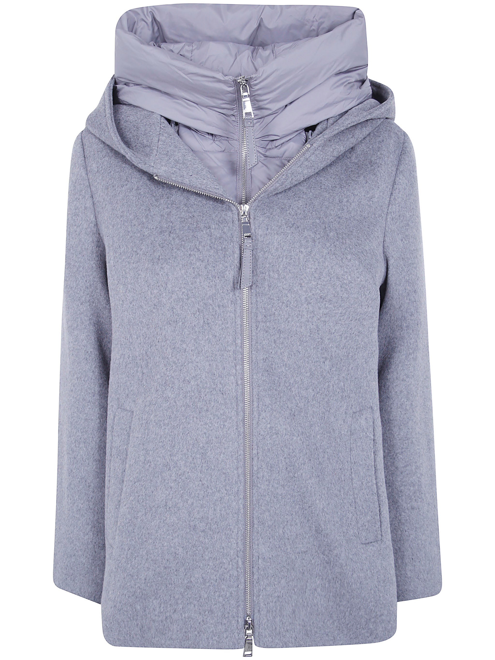 SEVENTY Short Coat Nylon Details Short Coat