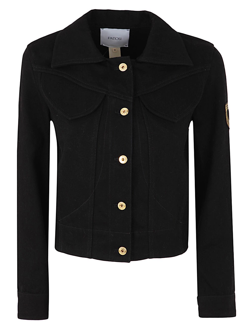 Patou Denim Shaped Jacket Clothing In Black