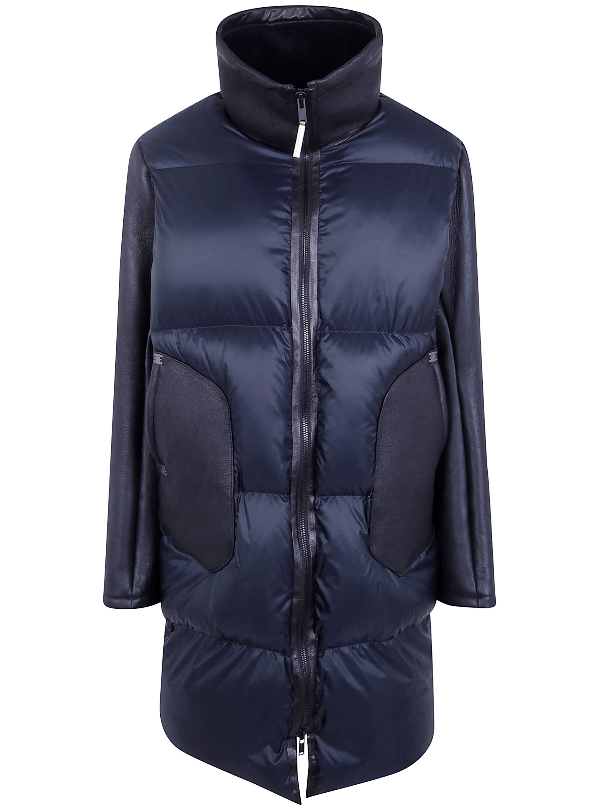 Isaac Sellam Long Jacket Leather Sleeves “Obstine”