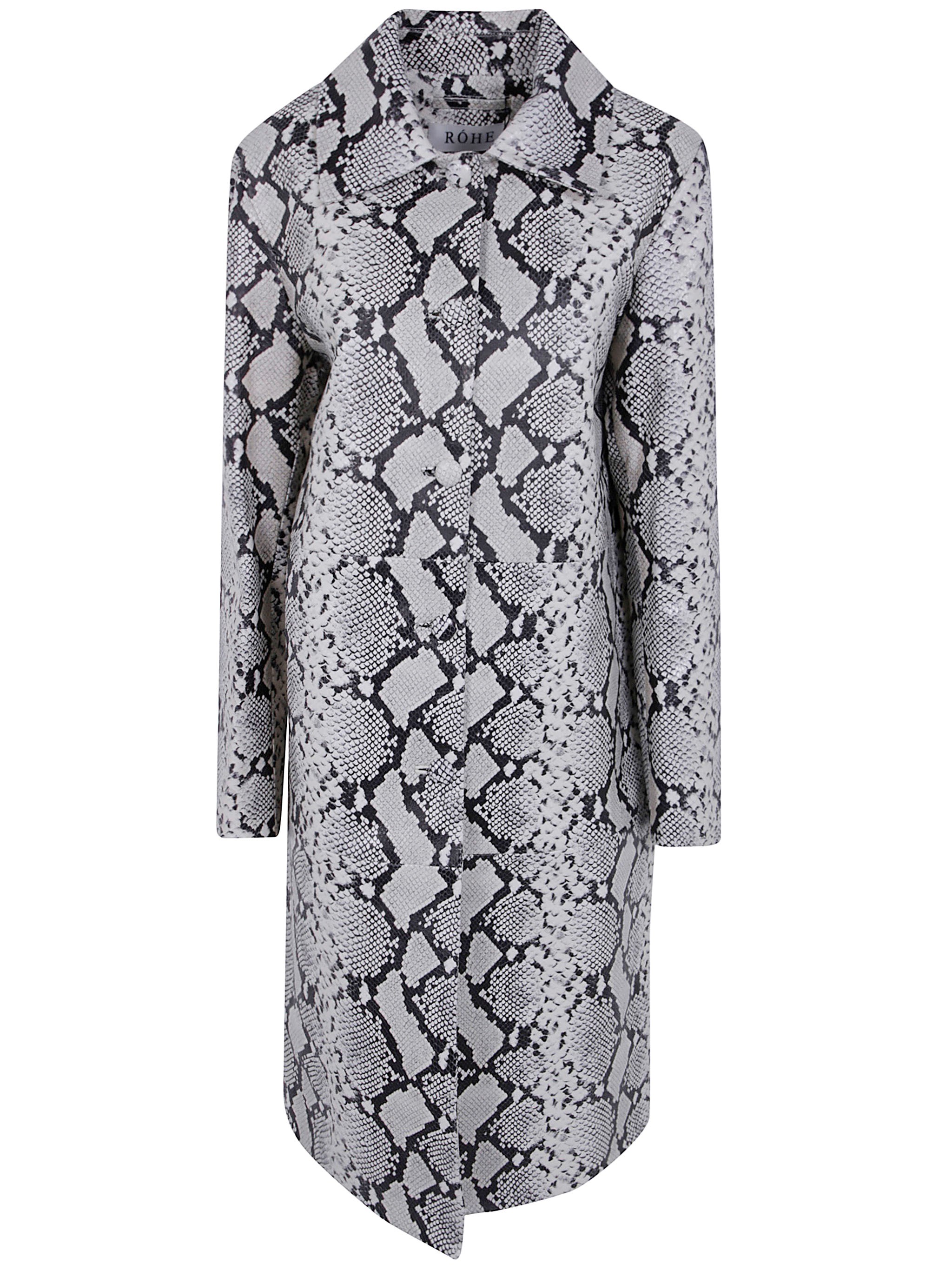 ROHE Coat Snakeskin Snakeskin