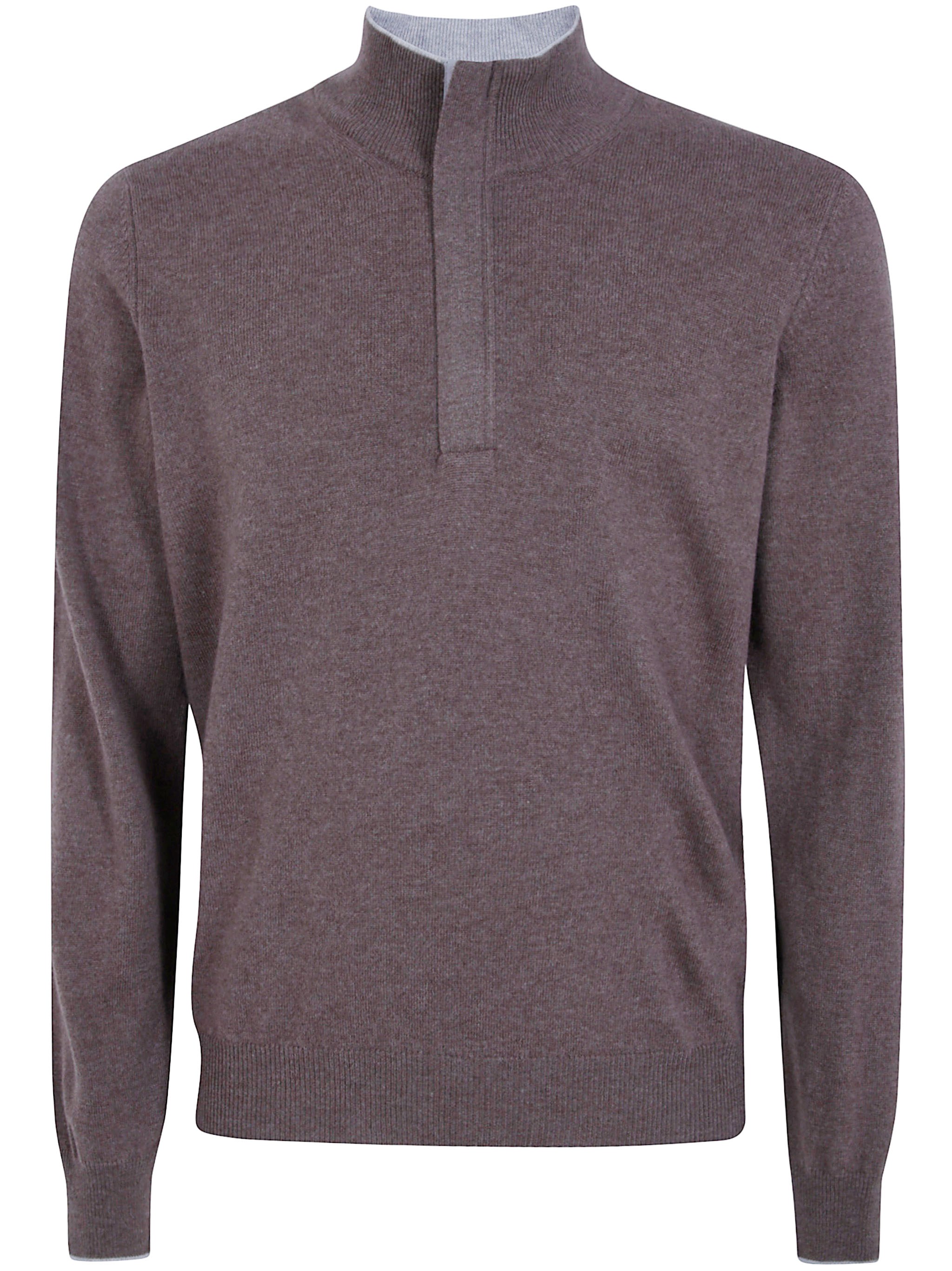 GRAN SASSO Turtleneck Zip "Long Sleeves Zip Turtle Neck"