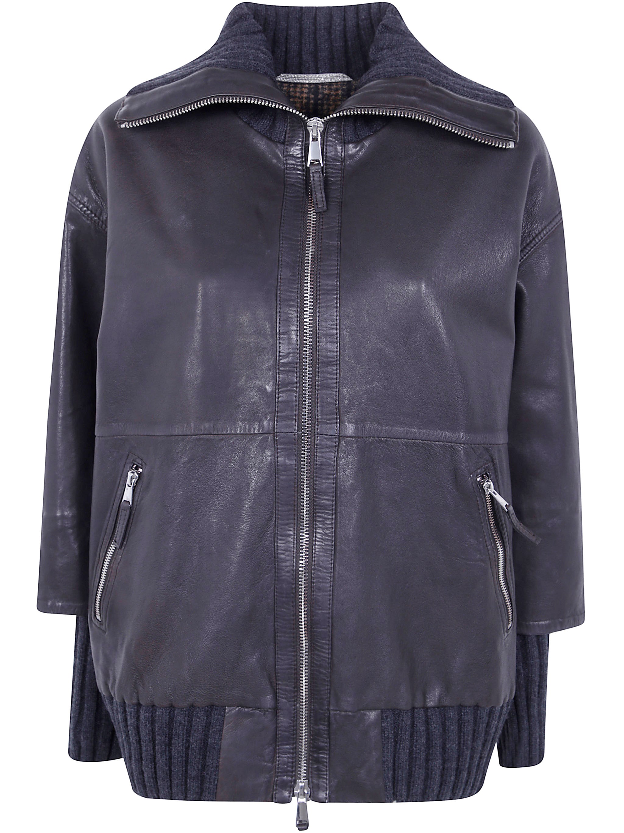 The Jackie Leathers Leather Jacket Dark Brown “Fenice”