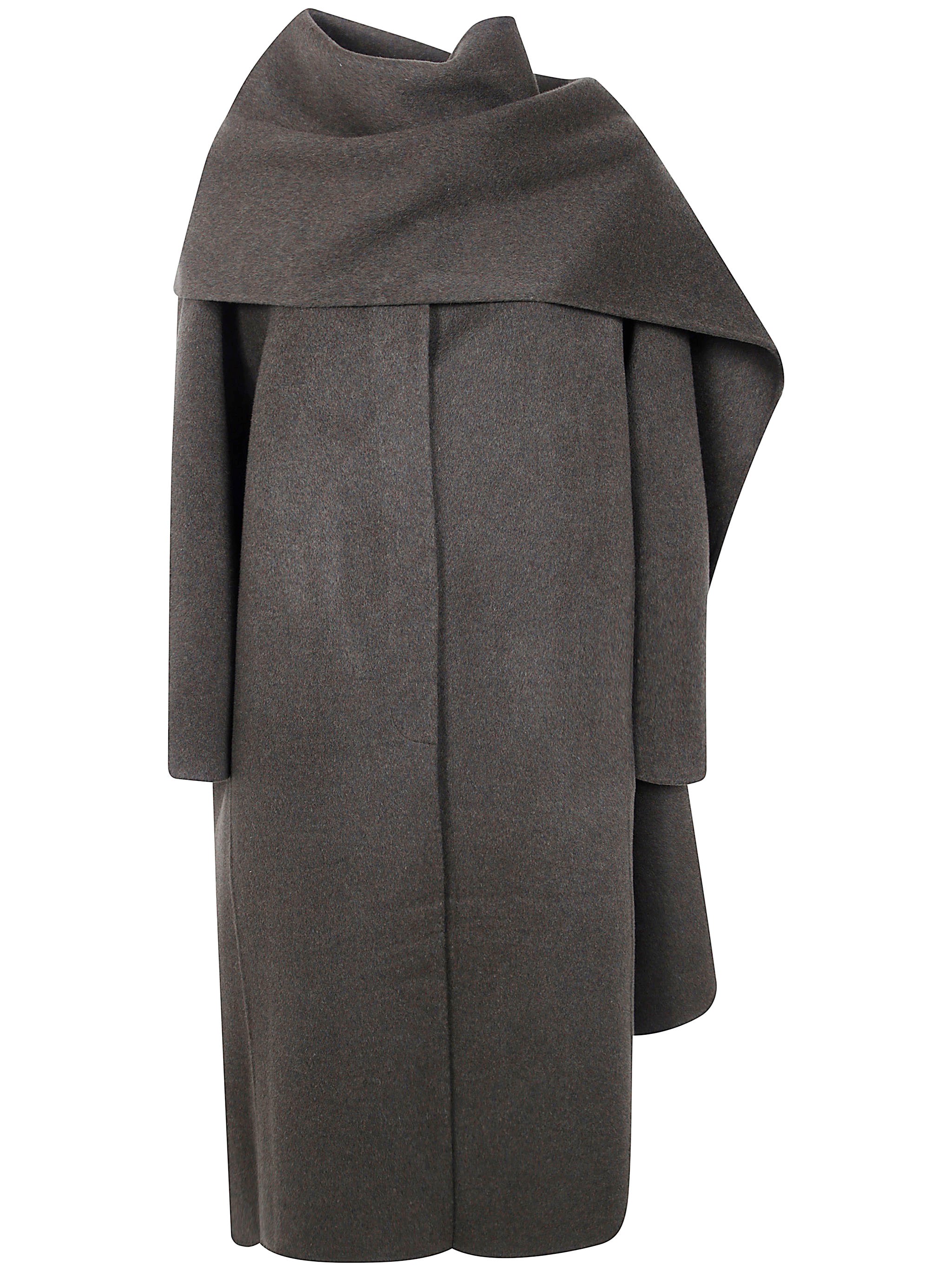 Soeur Hooded Coat "finn" In Gray