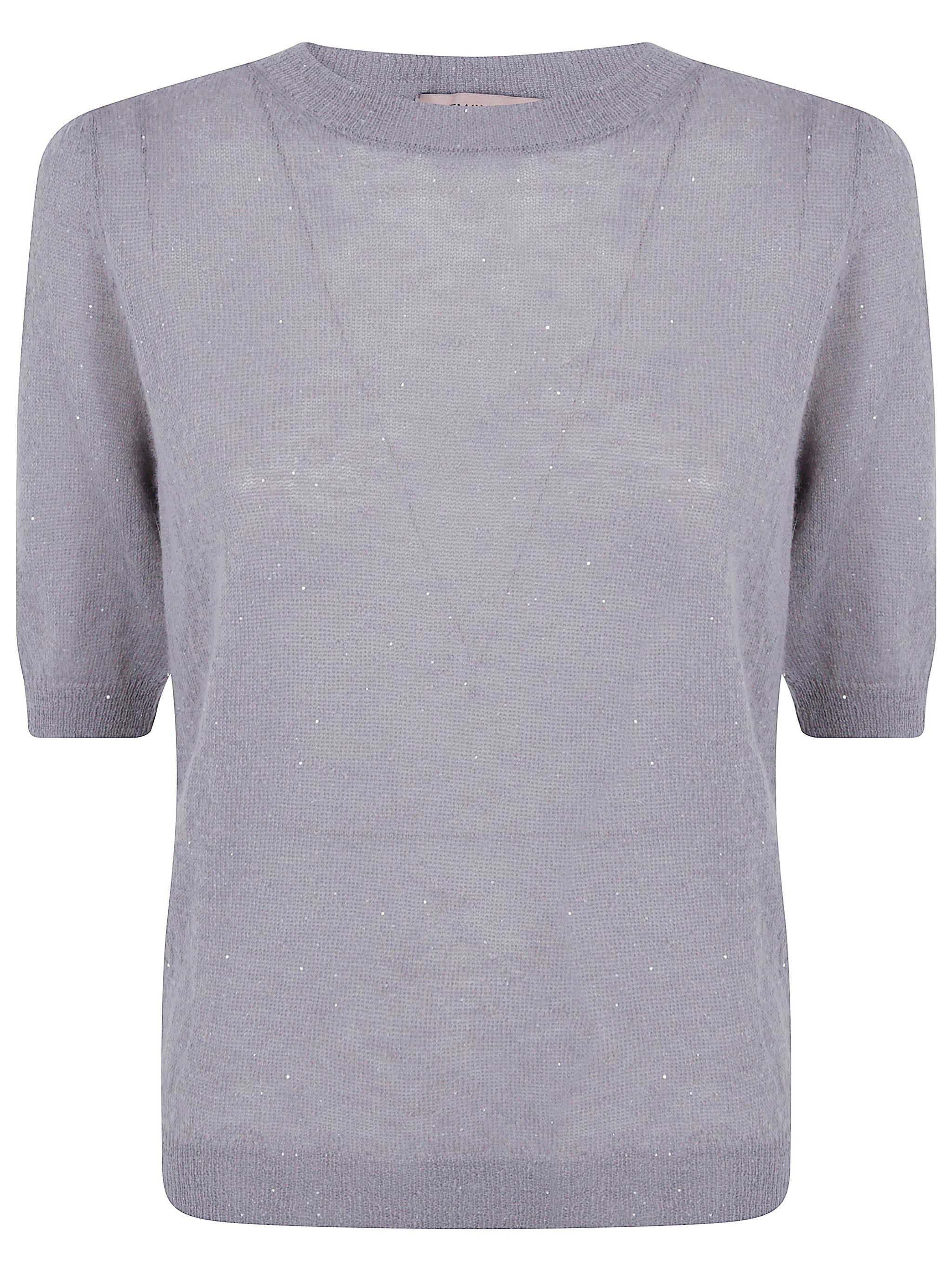 Short Sleeve Round Neck Sweater