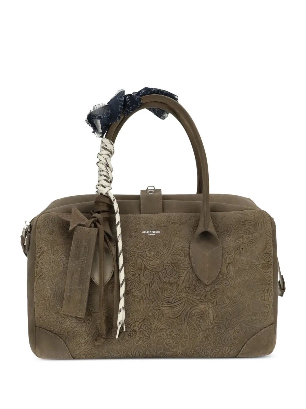 GOLDEN GOOSE Shoulder Bag Floral-Embossed "Vita Medium"