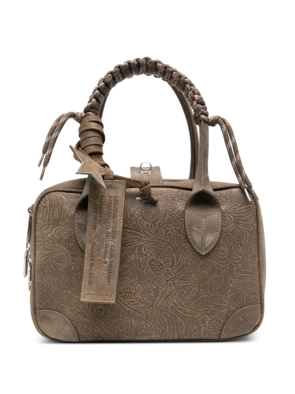 GOLDEN GOOSE Shoulder Bag Flower Embossed "Vita"