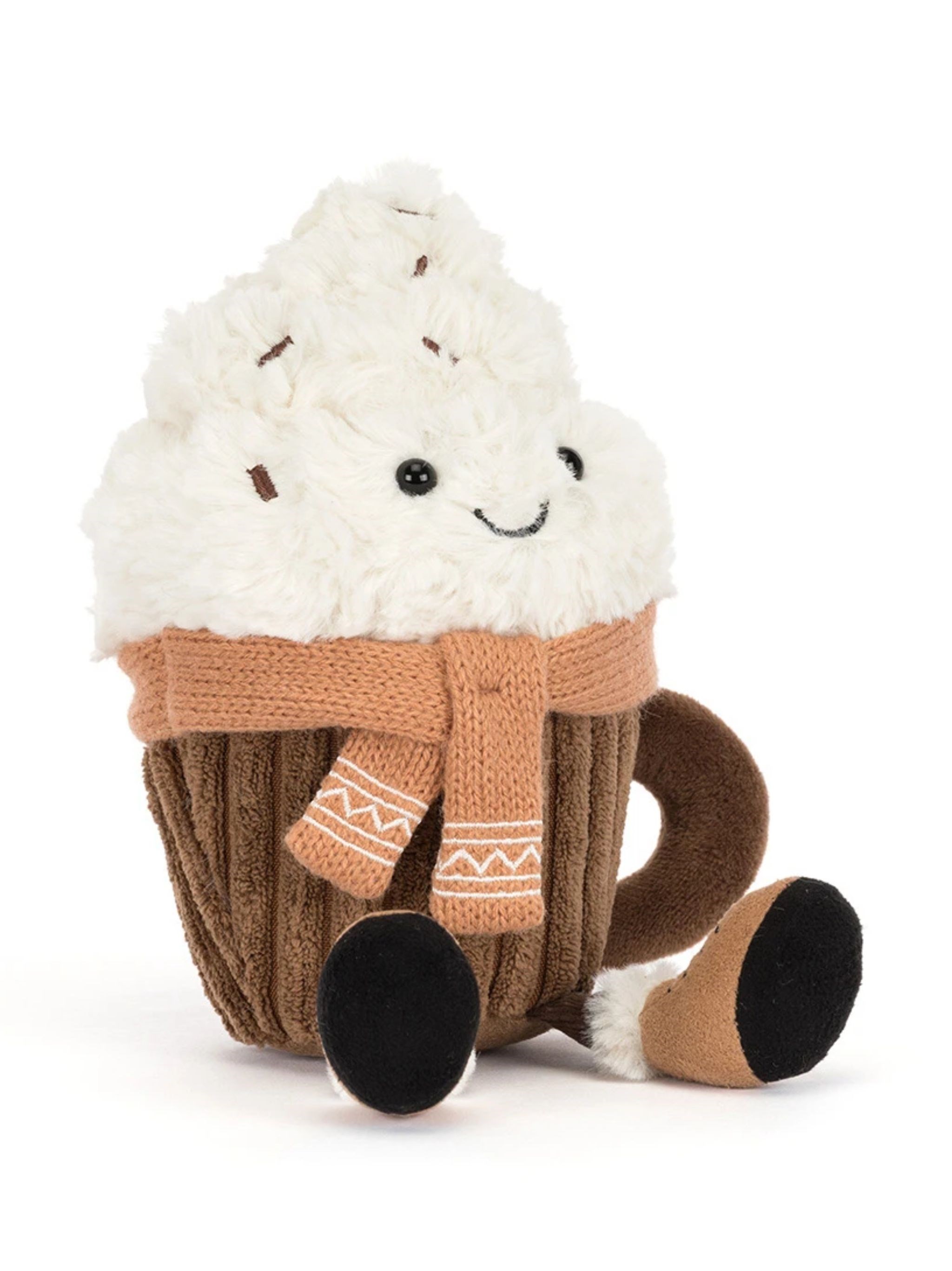 JELLYCAT Plush Toy "Amuseables Scarffles Hot Chocolate"