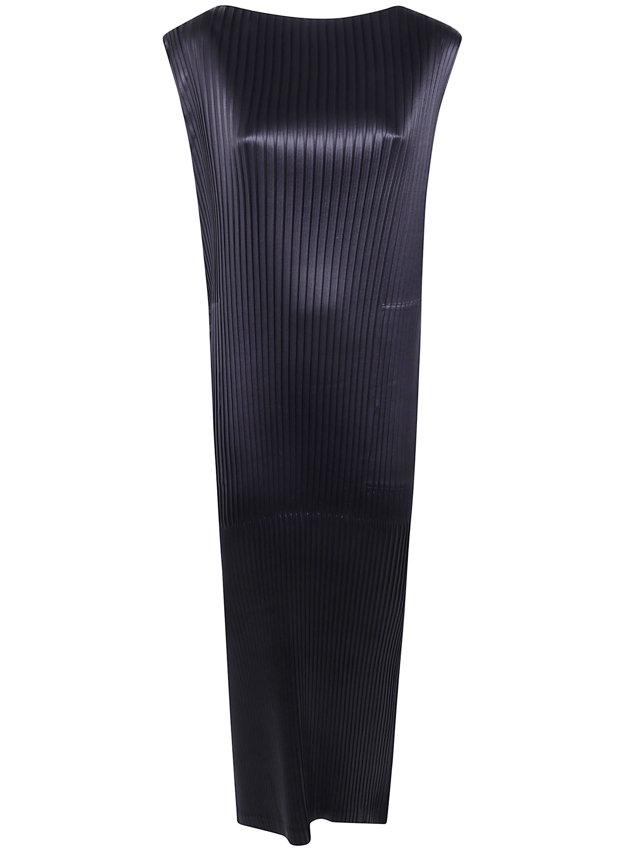 ISSEY MIYAKE Dress Glossed Panels "Glossed Panels Pleats"