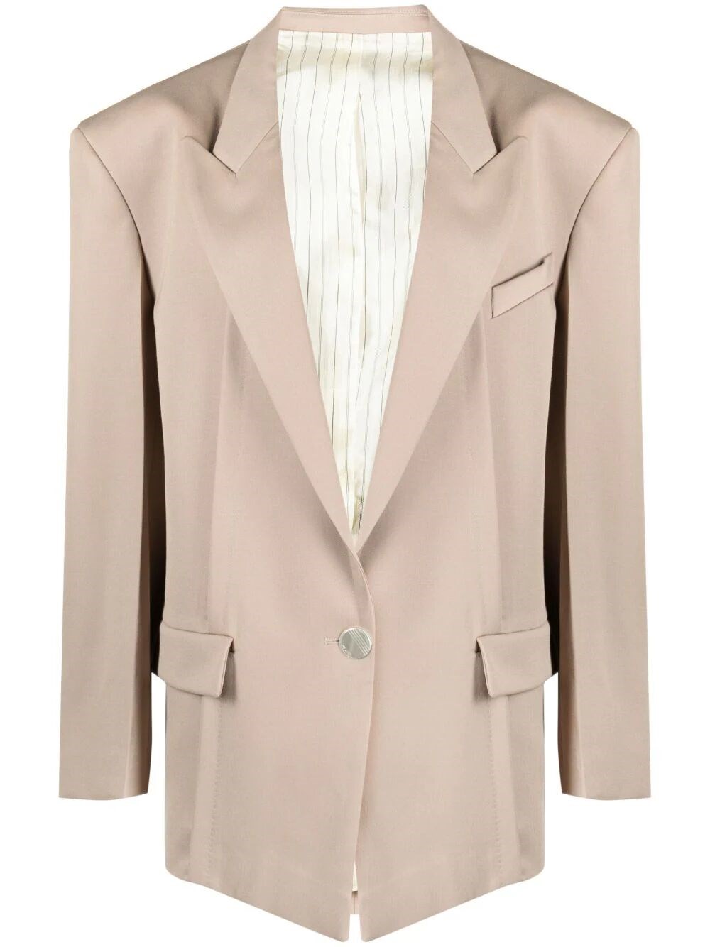 Attico Glen Blazer In Beige