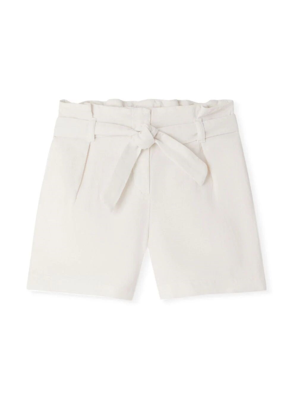 Bonpoint Nath Belted Bermuda Shorts In White