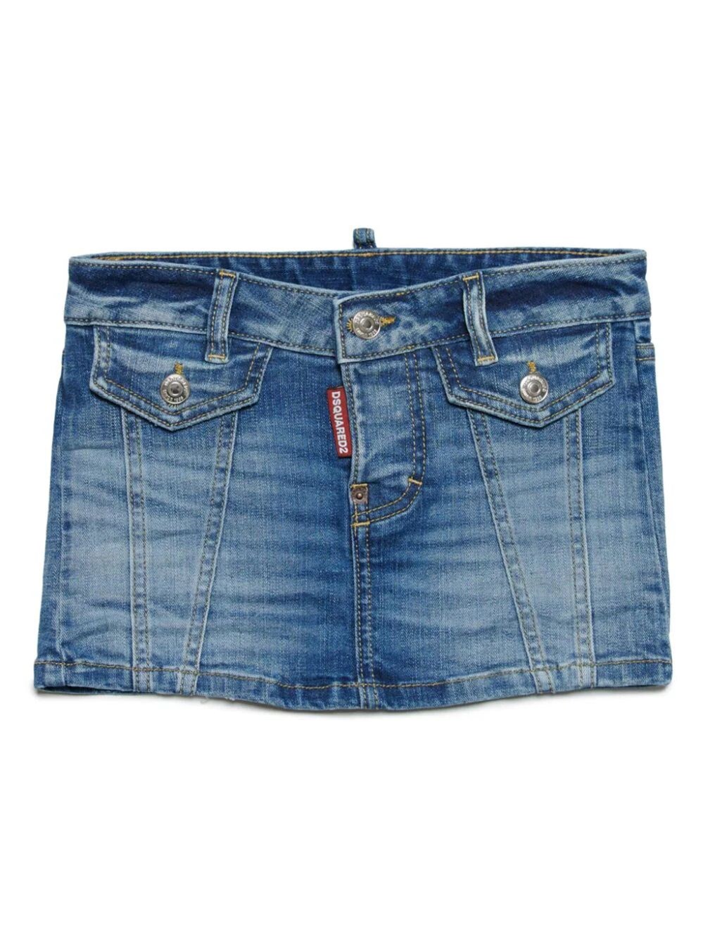 Dsquared2 Gonna Denim Con Applicazione In Blue