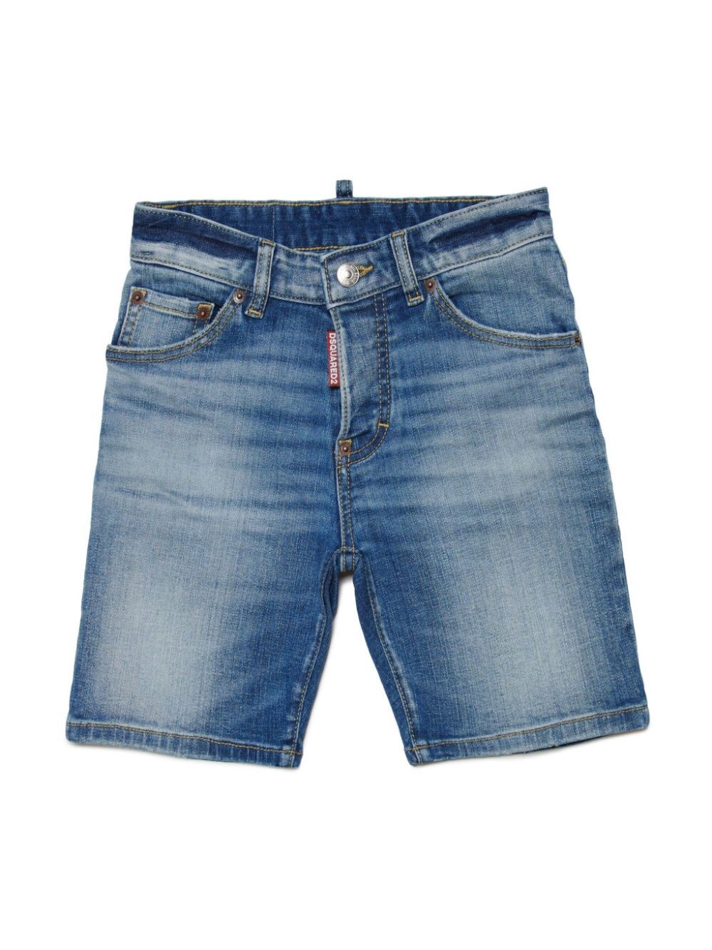 Dsquared2 Commando Denim Shorts In Blue