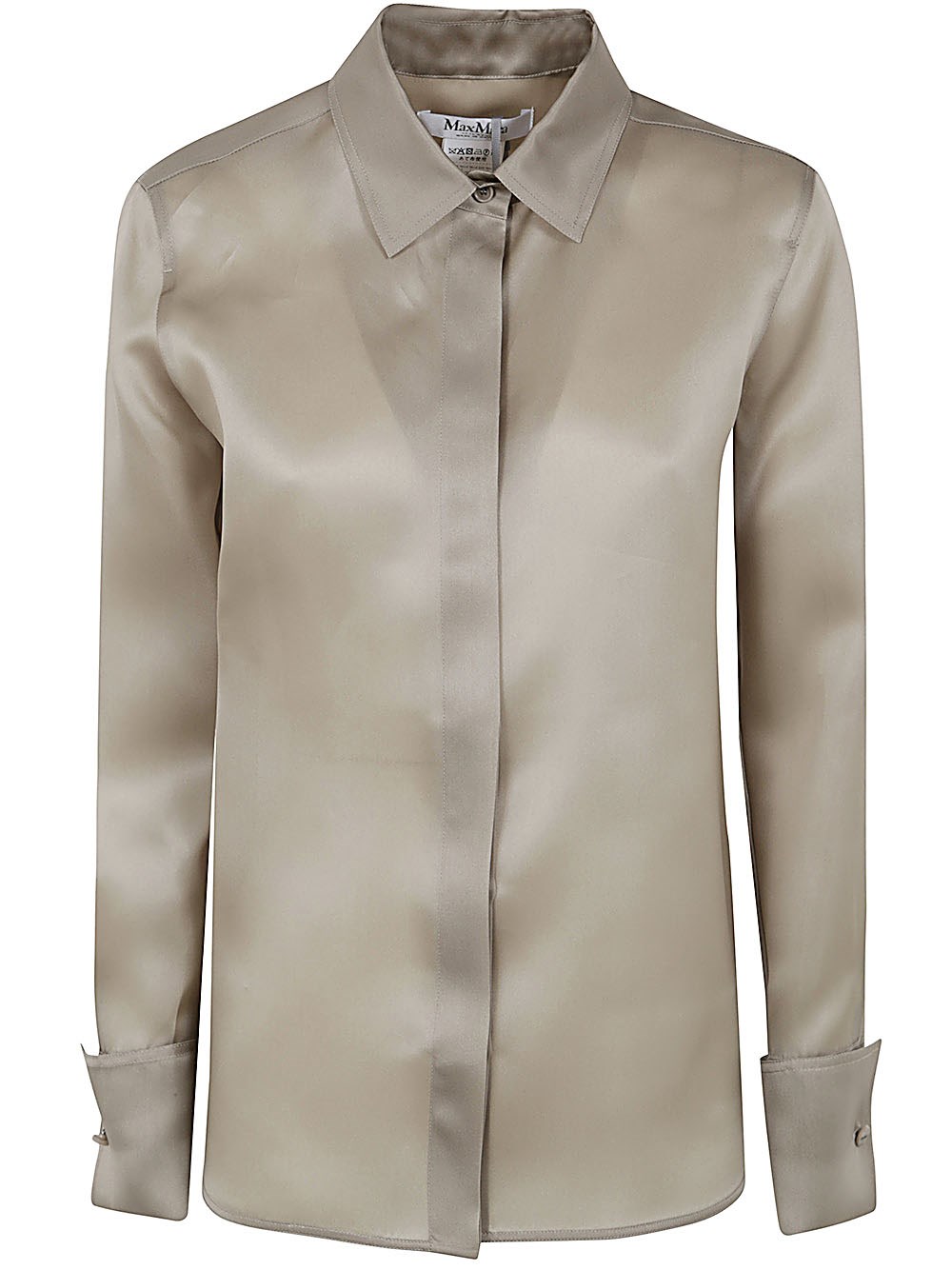 Max Mara Sfilata Nola Silk Shirt In Green