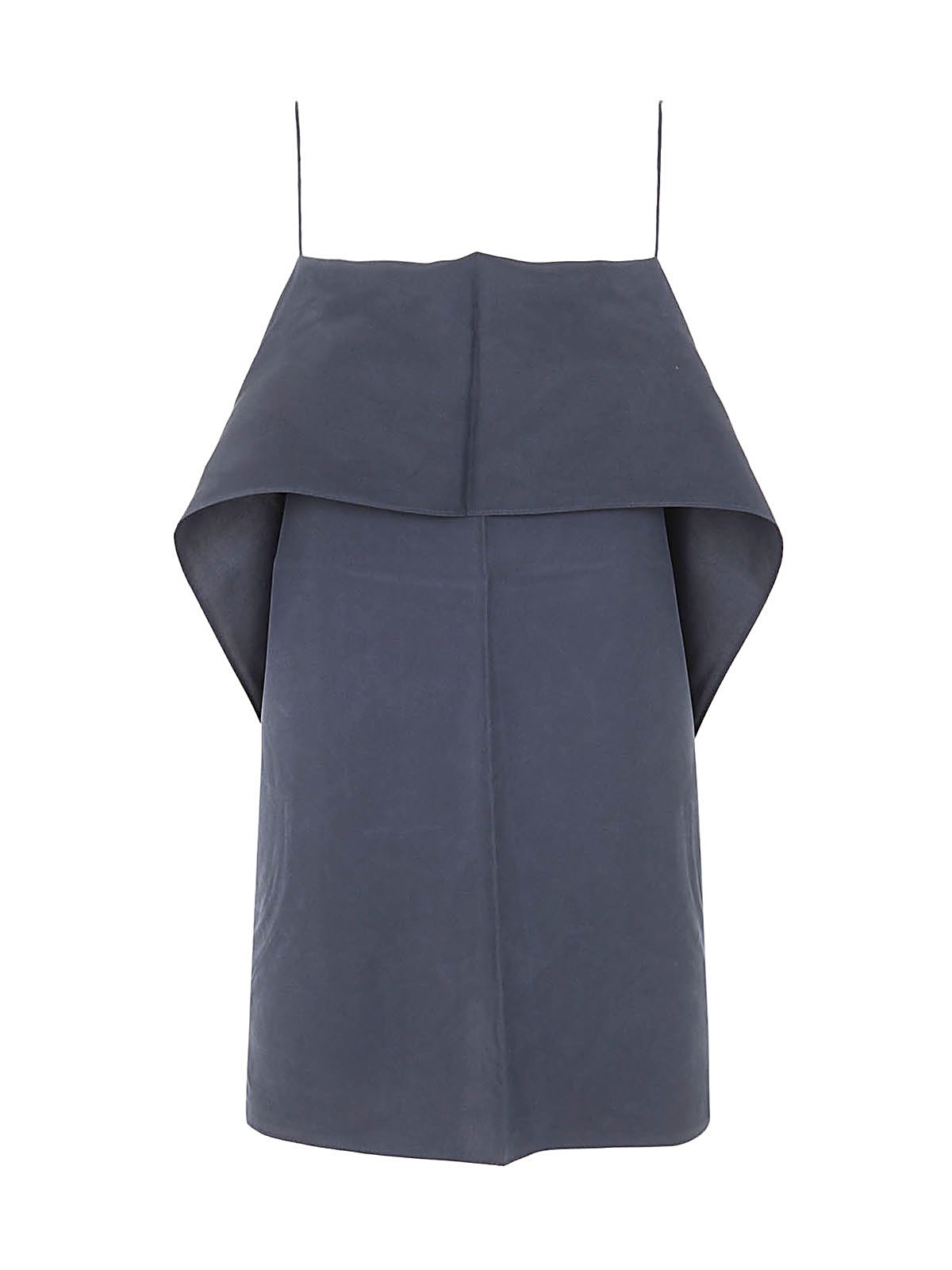 Totême Toteme Draped Silk Cami In Blue