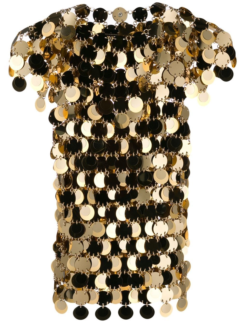 Rabanne Top Short Sleeve Sweater Clothing In Metallic