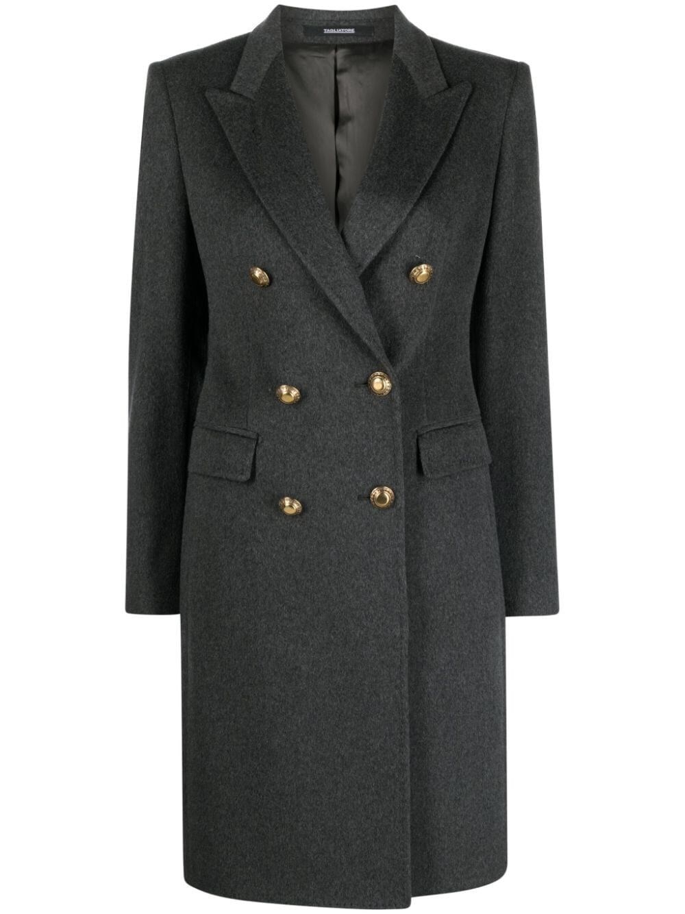 Tagliatore Women Parigi Double Breasted Coat In Gray