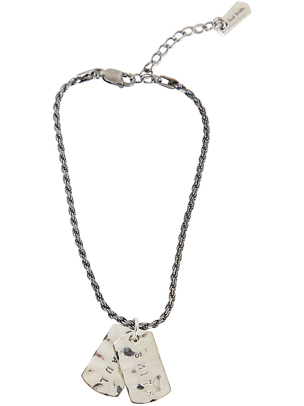 Paul Smith Men Bracelet Double Tag Accessories In Metallic