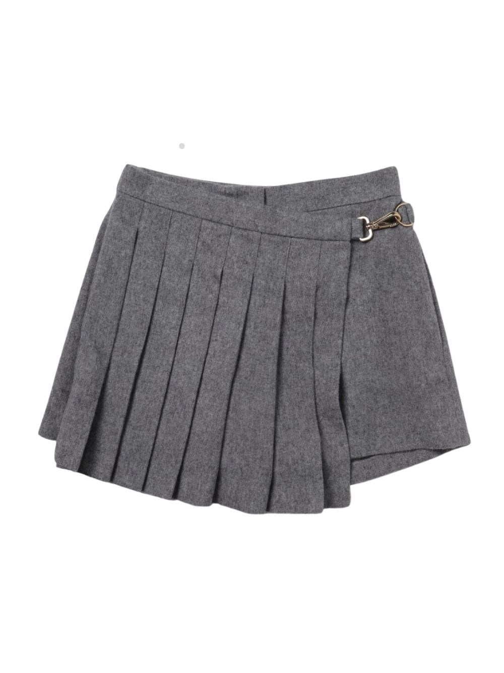 Fendi Kids' Flannel Shorts In Gray