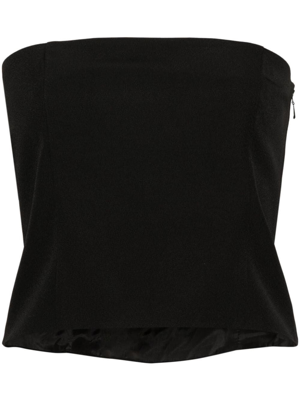 Gauge81 Tona Strapless Top In Black  
