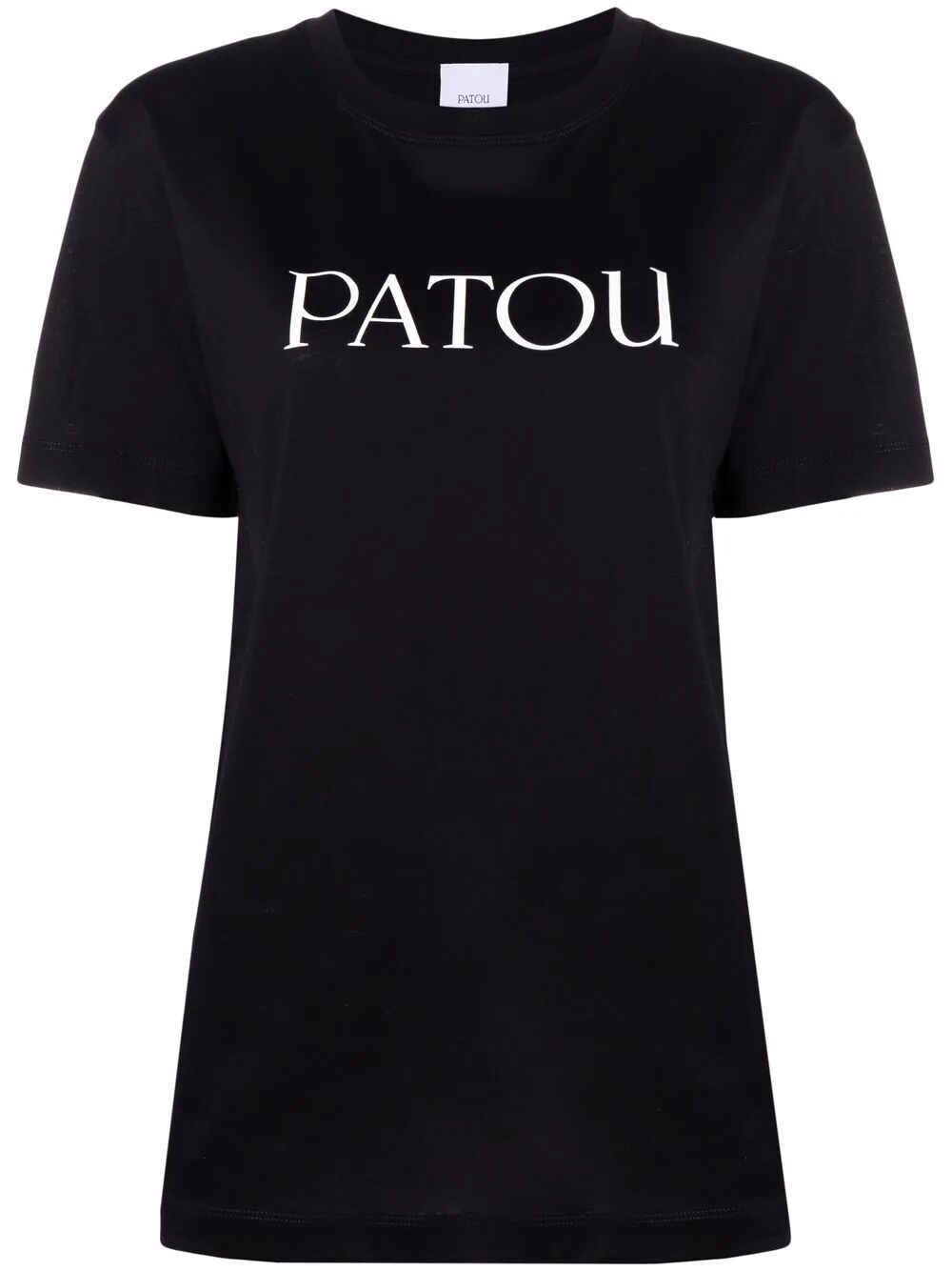 Patou Logo T-shirt In Soft Cotton With Classic Fit And Versatile Style In Black