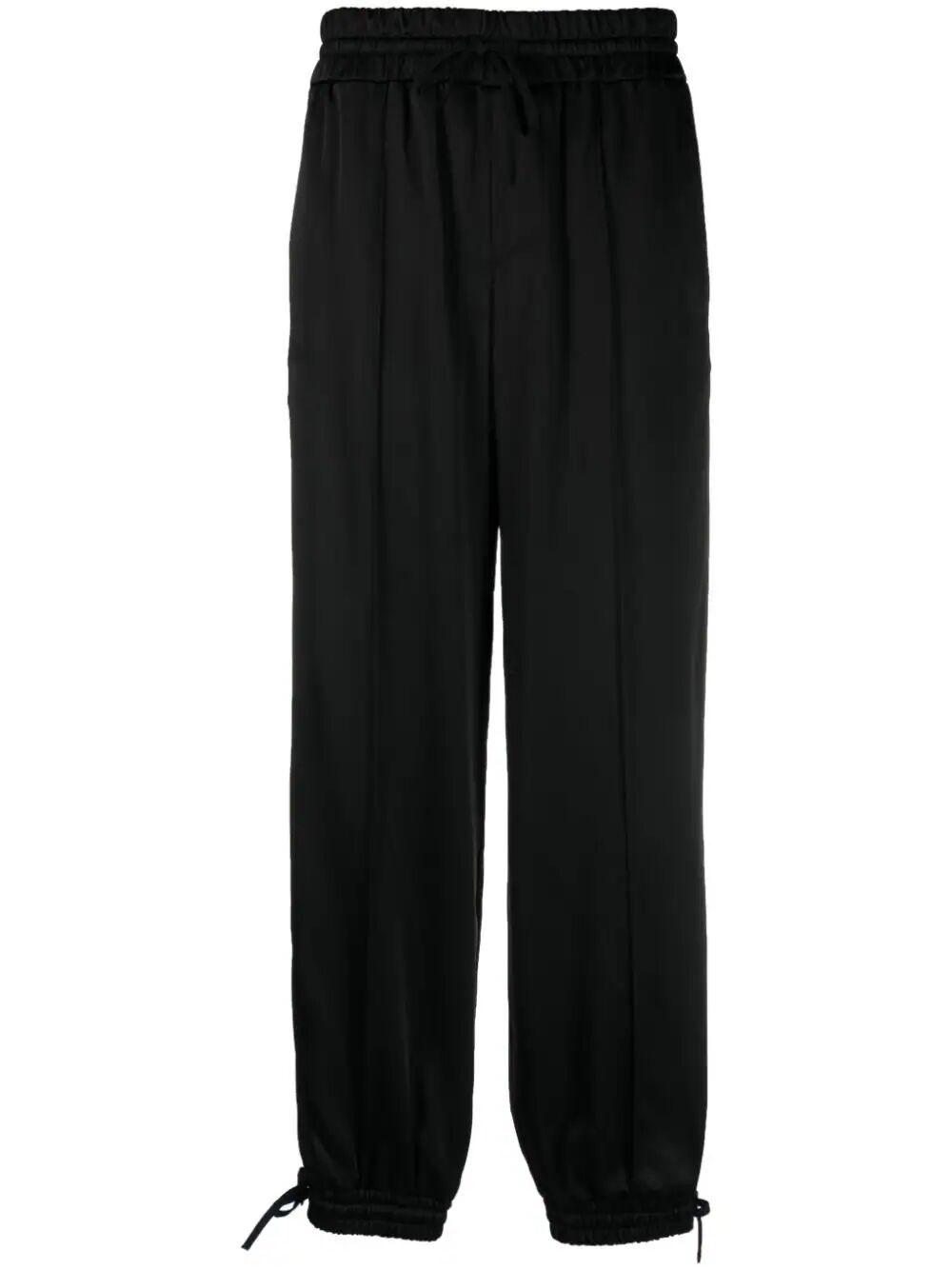Jil Sander Relaxed Fit Jogging Pant With Tuxedo Band In Black