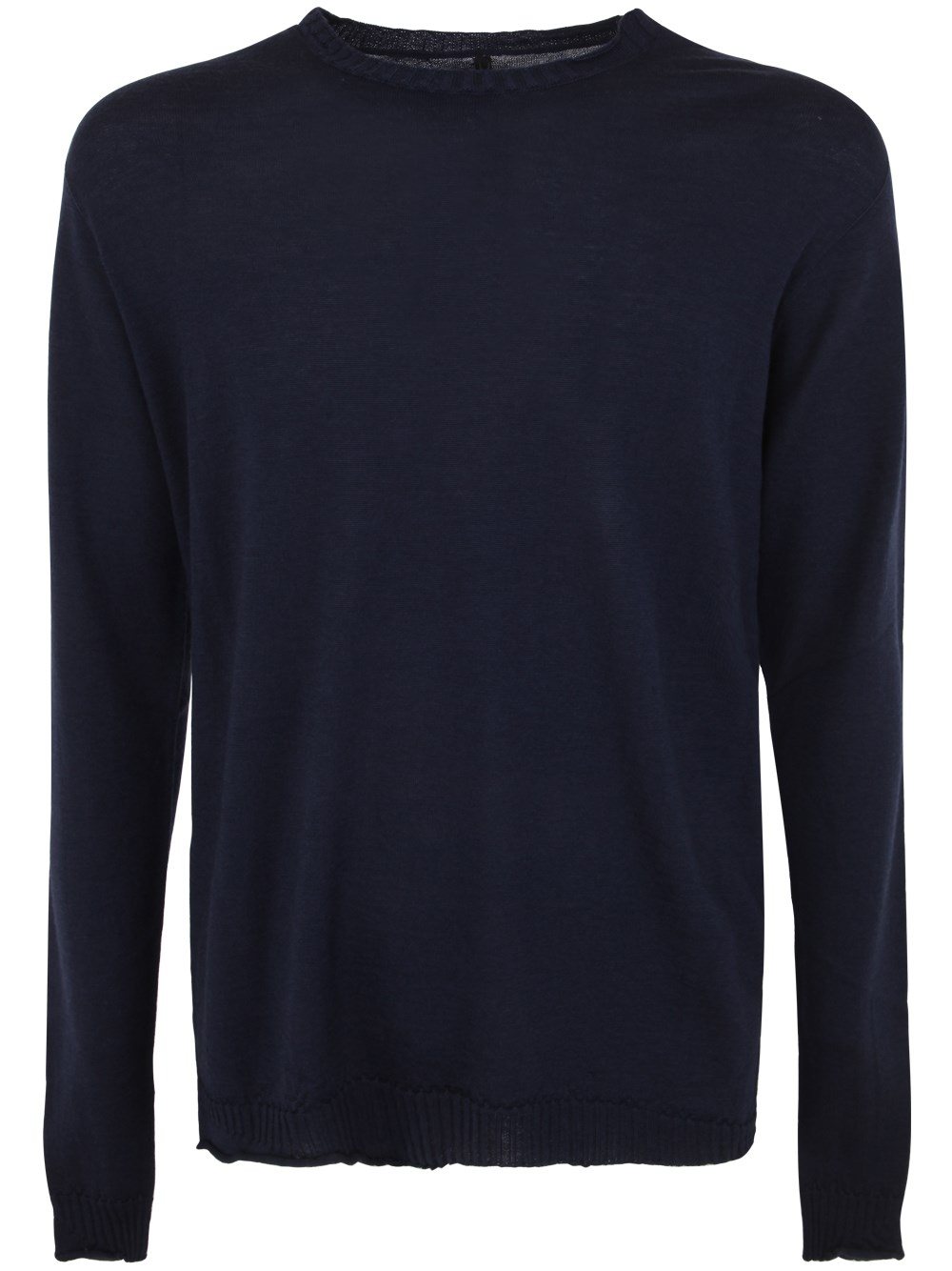 Md75 Wool Round Neck Pullover In Blue