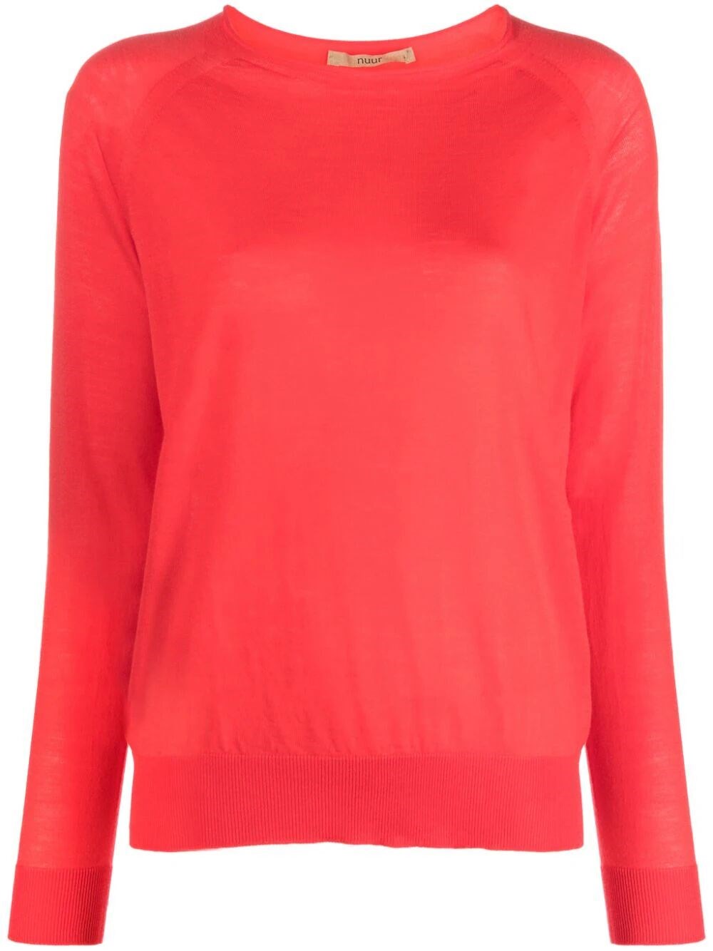 Nuur Crew-neck Merino Wool Jumper In Red