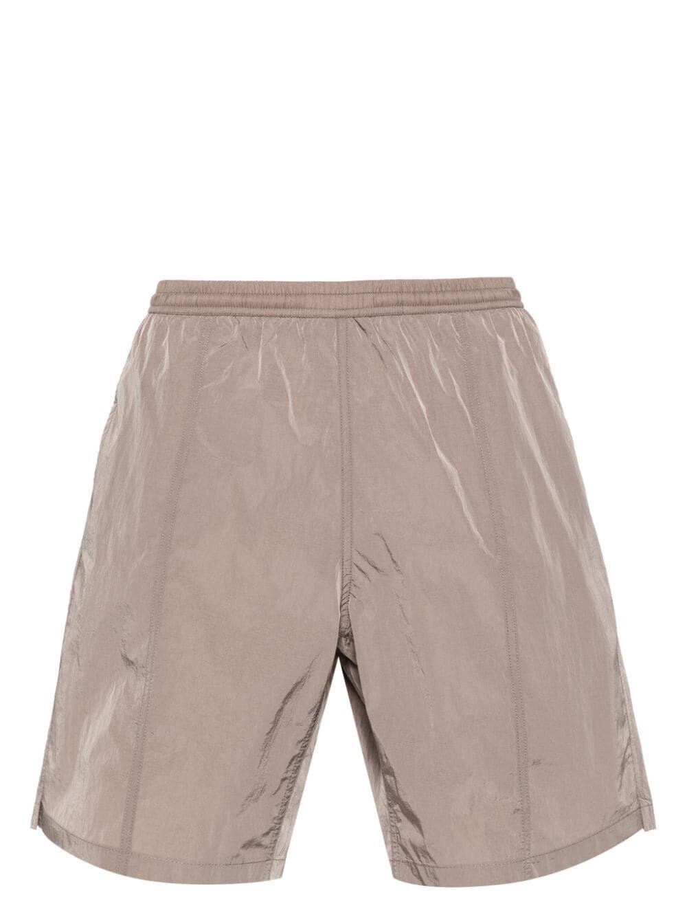 Ami Alexandre Mattiussi Embroidered Swim Shorts In Brown