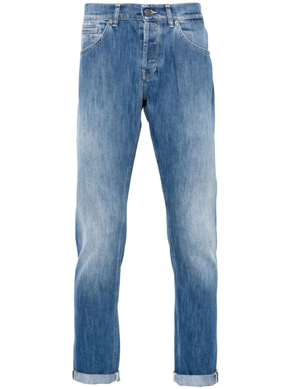 Dondup George Mid-rise Skinny Jeans In Blue