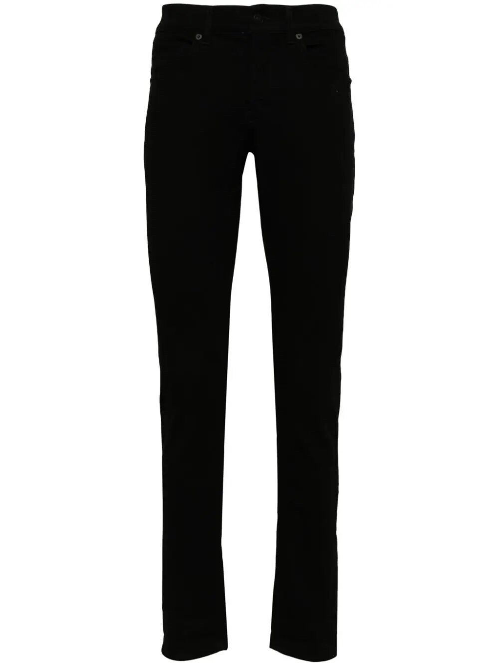 Dondup George Mid-rise Tapered Jeans In Black  