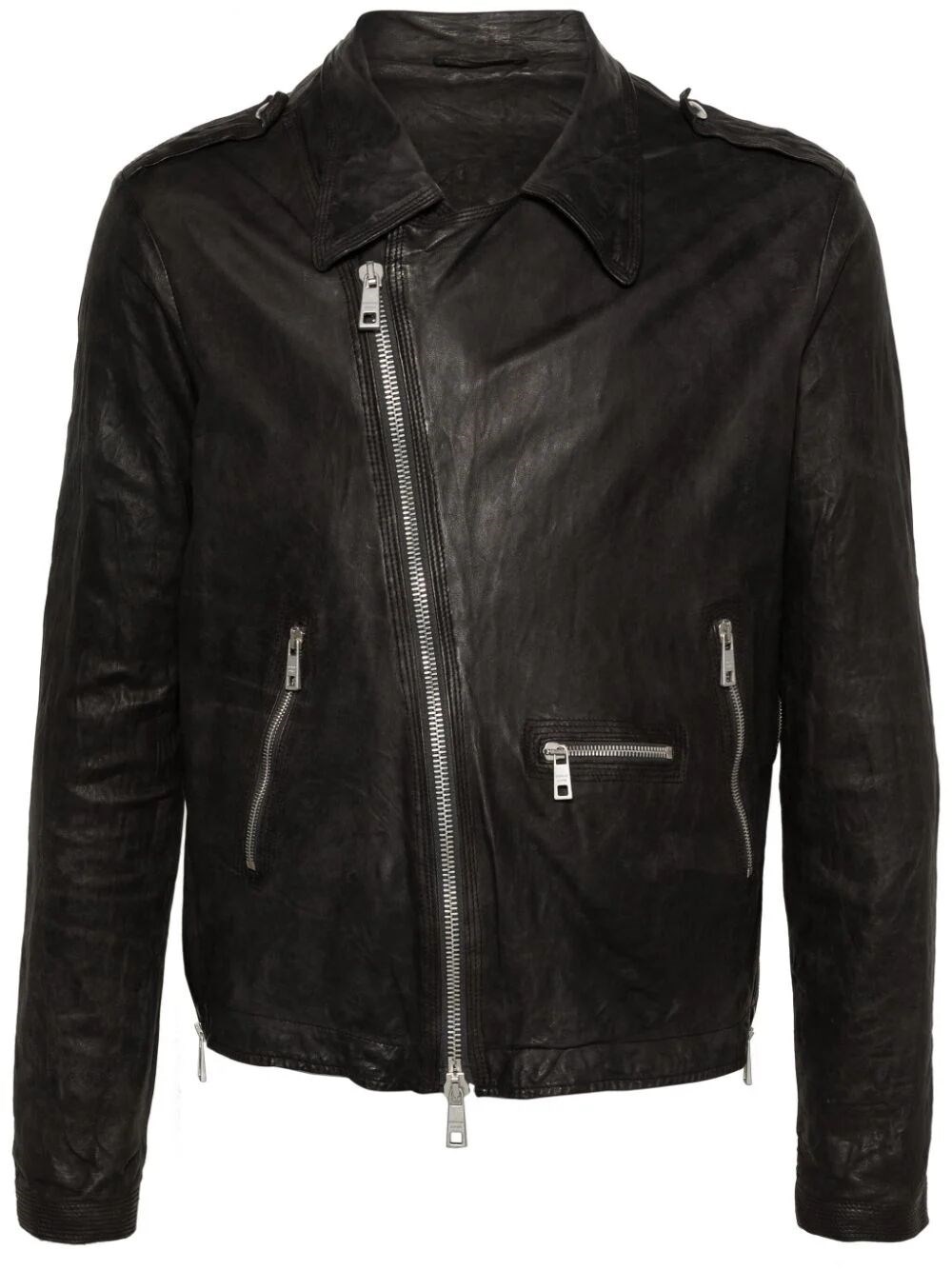 Giorgio Brato Biker Jacket In Black  