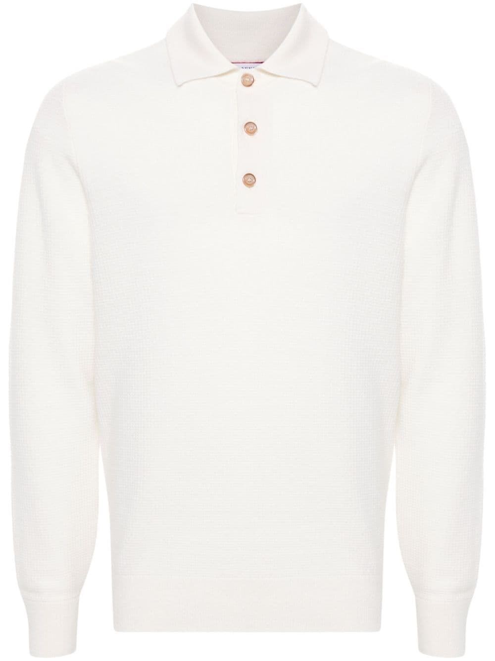 Brunello Cucinelli Langarm-Poloshirt